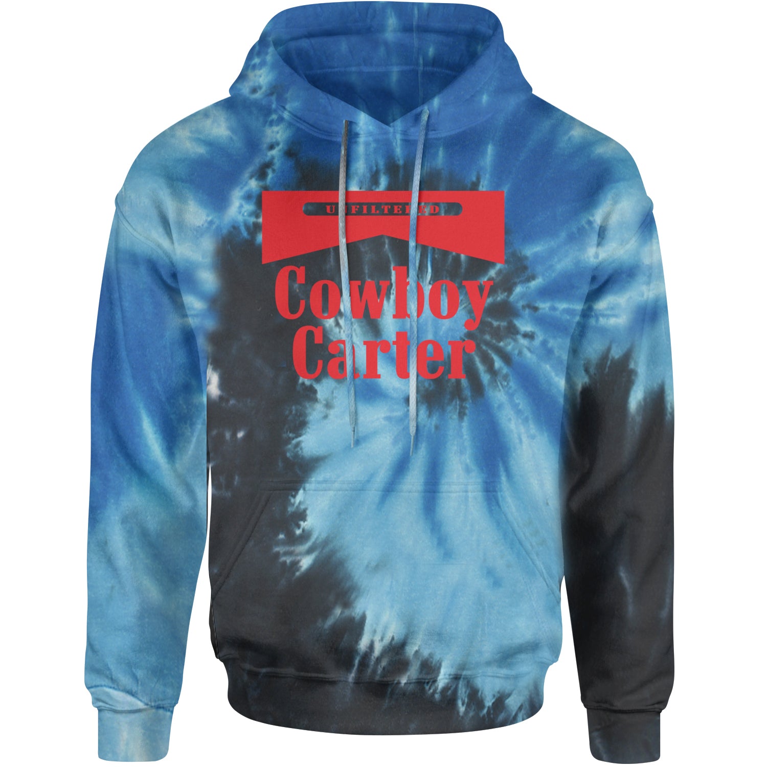 Cowboy Karter Country Act Two Adult Hoodie Sweatshirt Blue Ocean