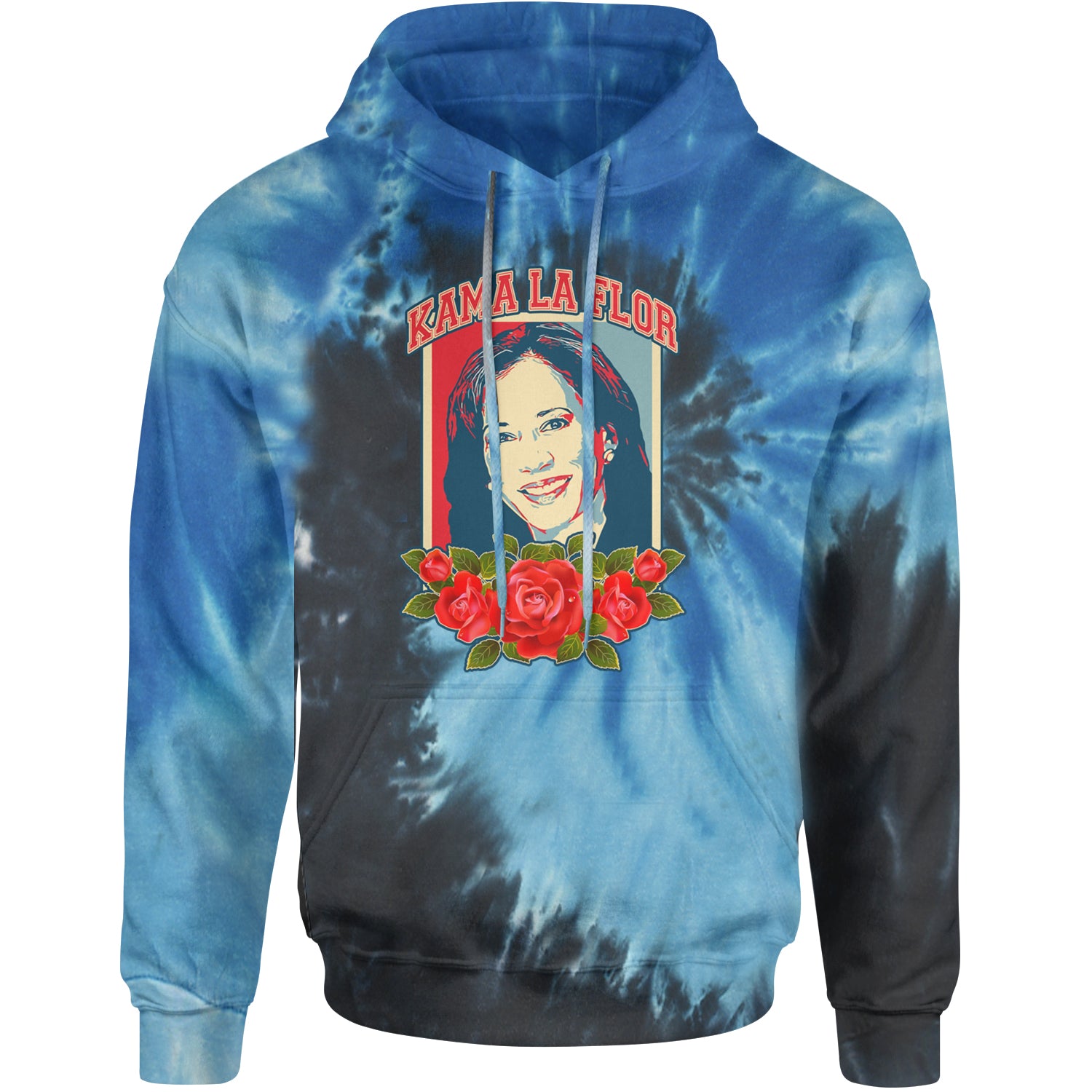 Kama La Flor Kamala Como La Flor Adult Hoodie Sweatshirt Blue Ocean