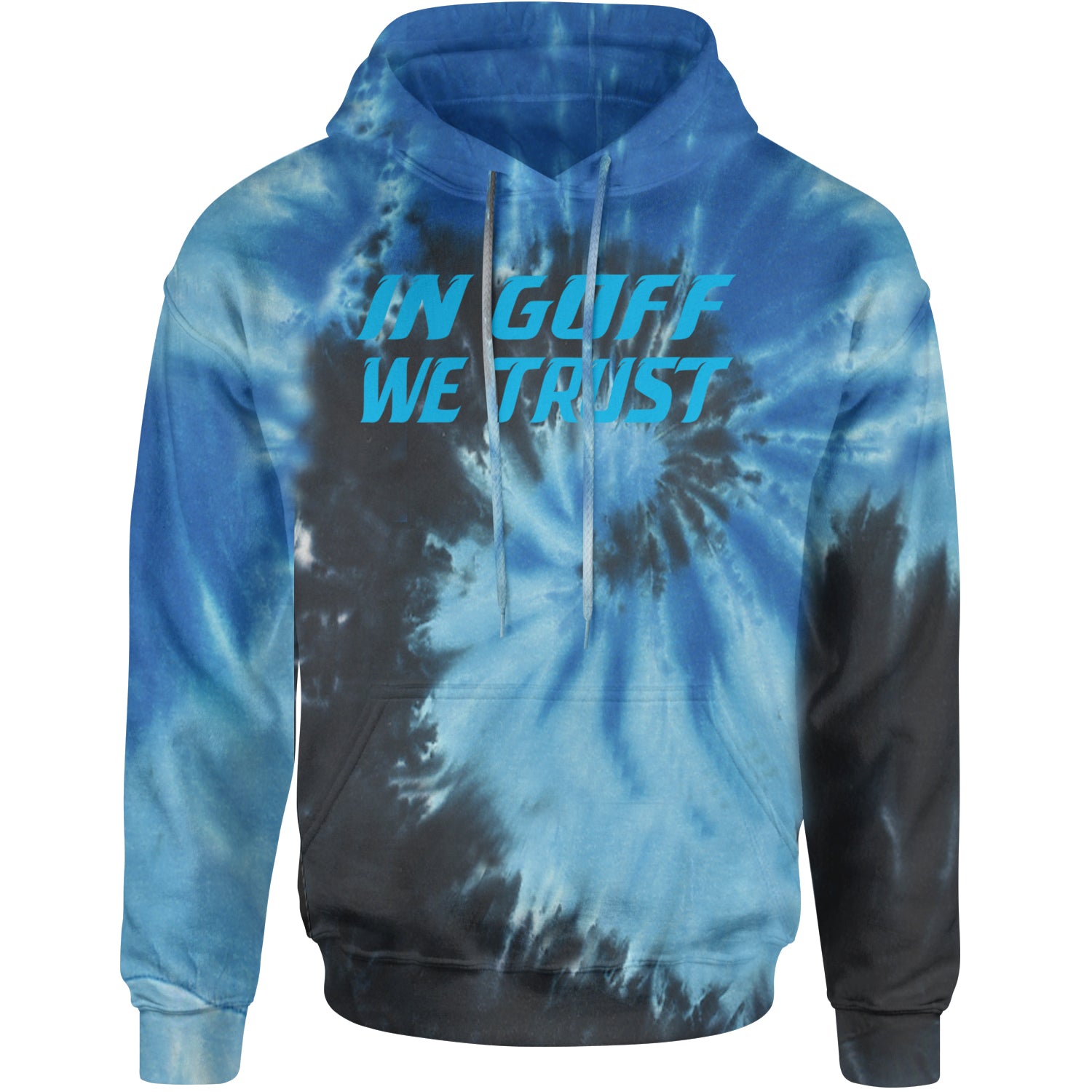 In Goff We Trust Detroit Adult Hoodie Sweatshirt Blue Ocean