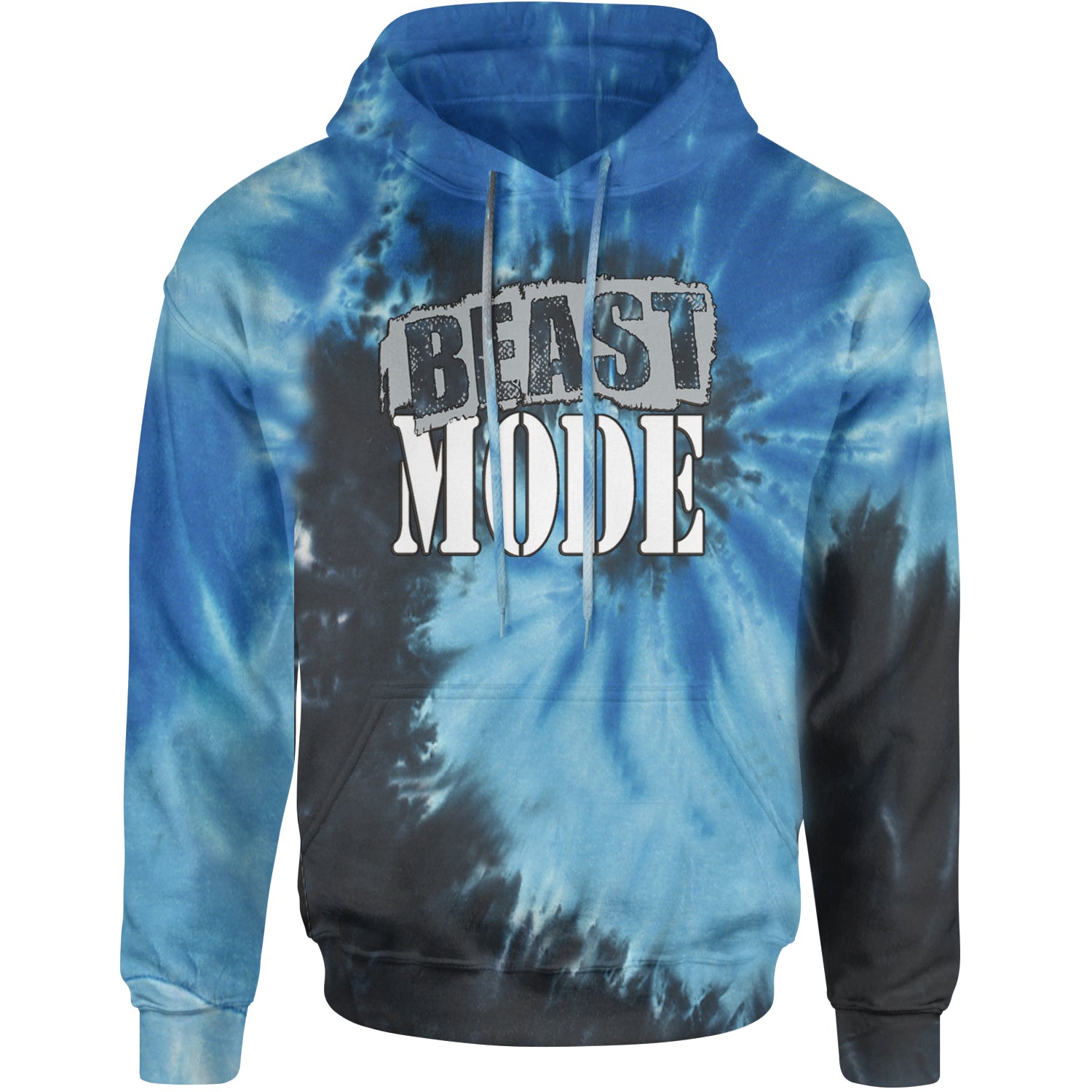 Beast Mode Training Gym Workout Adult Hoodie Sweatshirt Blue Ocean