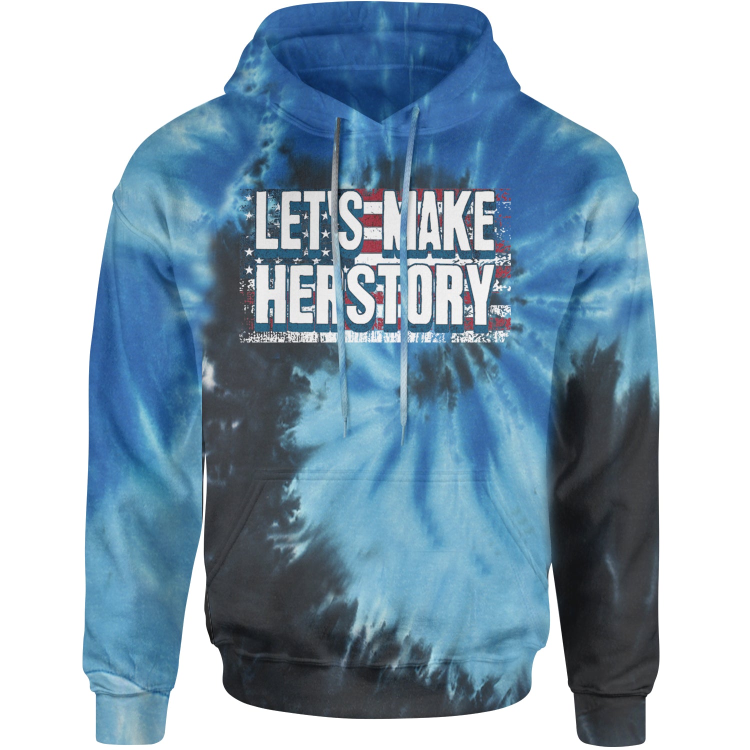 Lets Make Herstory - Support Kamala Harris For President 2024 Adult Hoodie Sweatshirt Blue Ocean