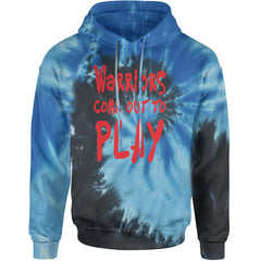 Warriors Come Out To Play  Adult Hoodie Sweatshirt Blue Ocean