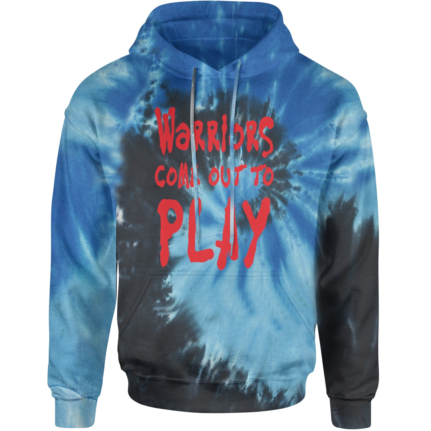 Warriors Come Out To Play  Adult Hoodie Sweatshirt Blue Ocean