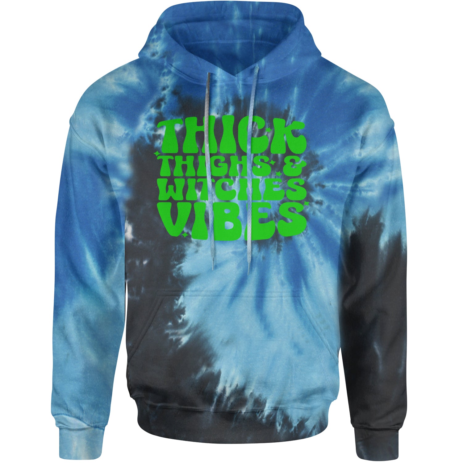 Thick Thighs And Witches Vibes Adult Hoodie Sweatshirt Blue Ocean