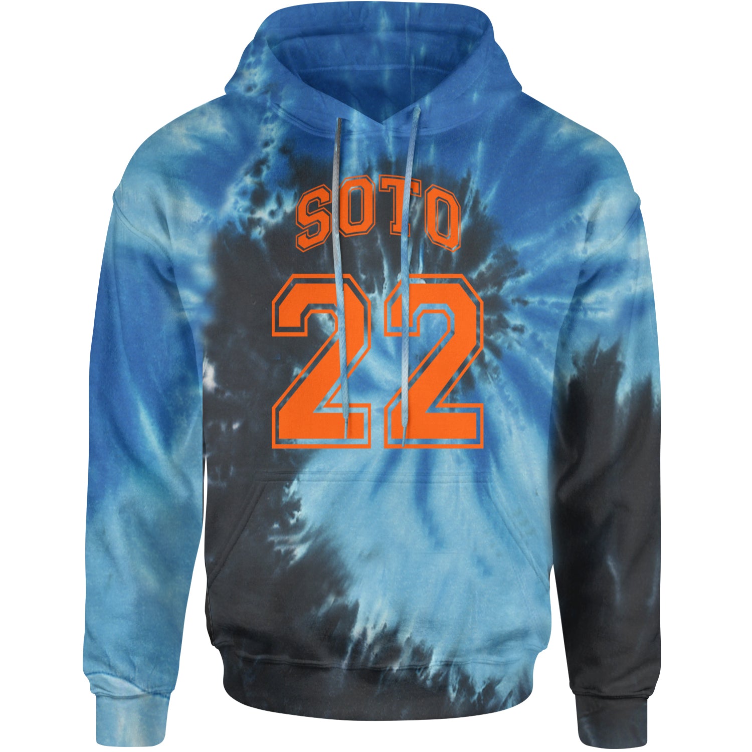 Soto Number 22 Adult Hoodie Sweatshirt Blue Ocean