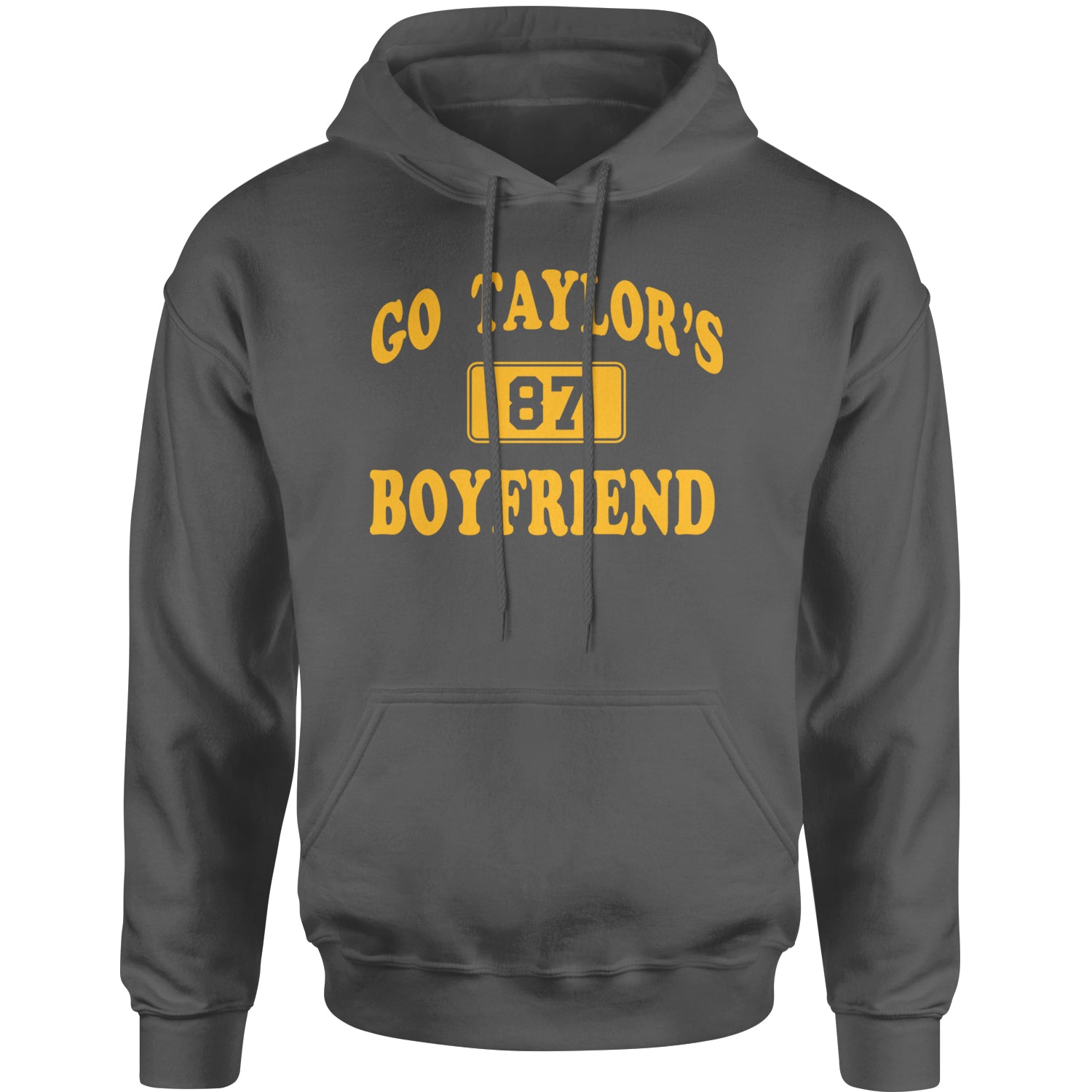 Go Taylor's Boyfriend Kansas City Adult Hoodie Sweatshirt Charcoal Grey