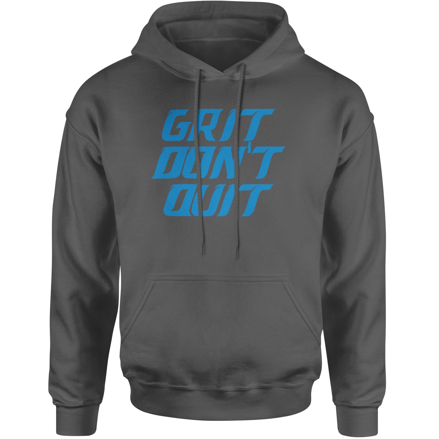 Grit Don't Quit Detroit Grit Adult Hoodie Sweatshirt Black