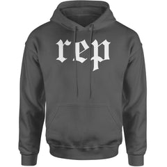 REP Reputation Eras Music Lover Gift Fan Favorite Adult Hoodie Sweatshirt Charcoal Grey