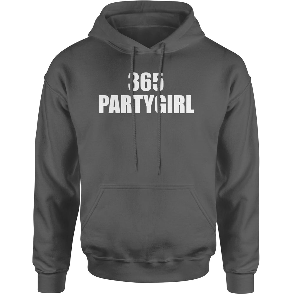 365 Party Girl Brat Girl Summer Adult Hoodie Sweatshirt Charcoal Grey