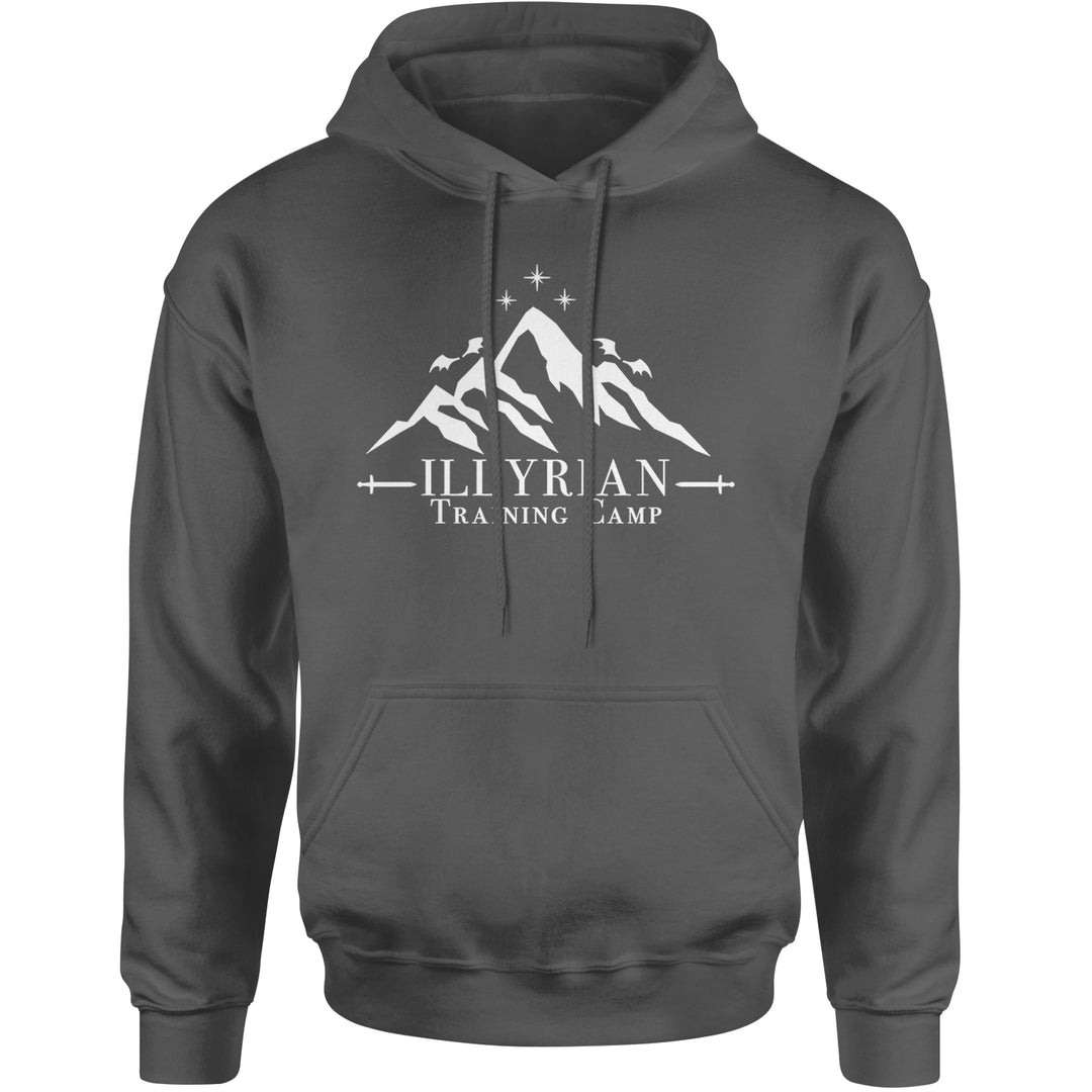 Illyrian Training Camp Night Court Adult Hoodie Sweatshirt Charcoal Grey