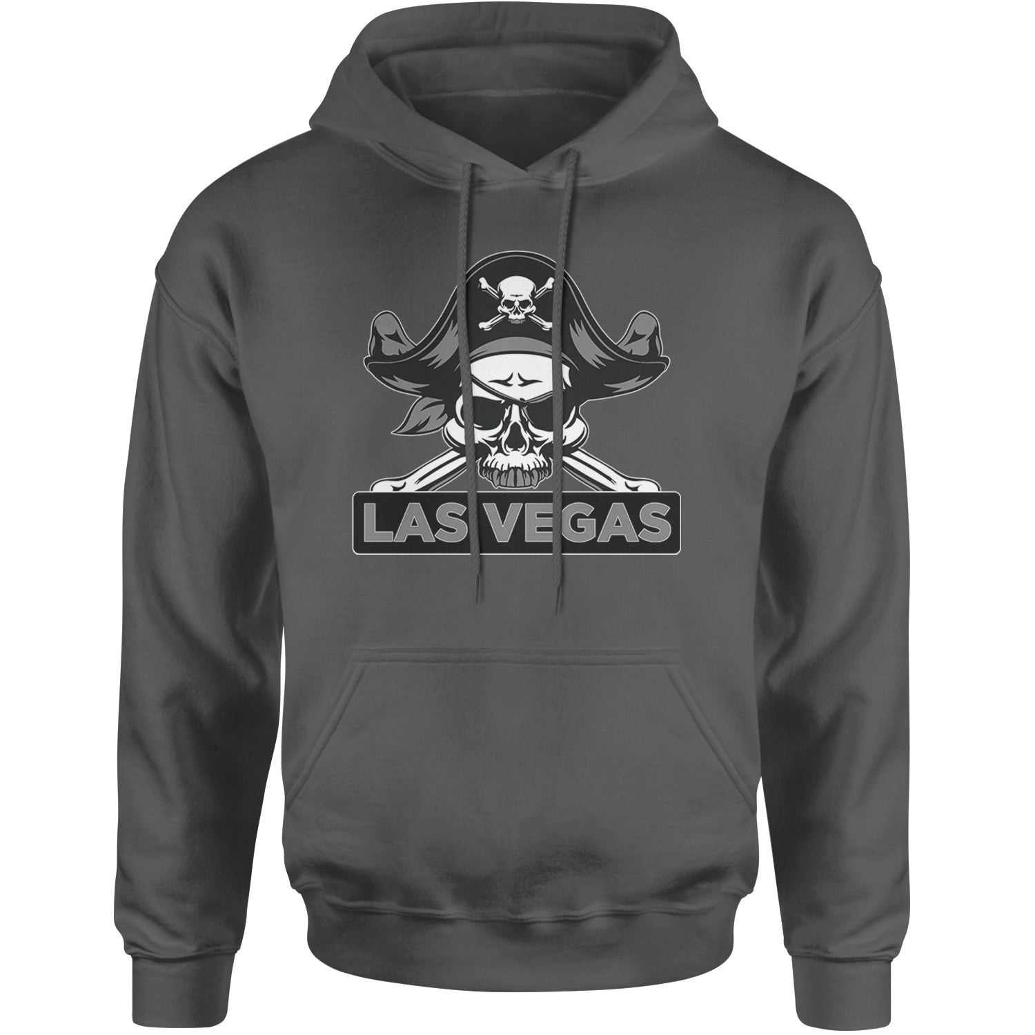 Raider Skull Straight Outta Las Vegas Adult Hoodie Sweatshirt Black