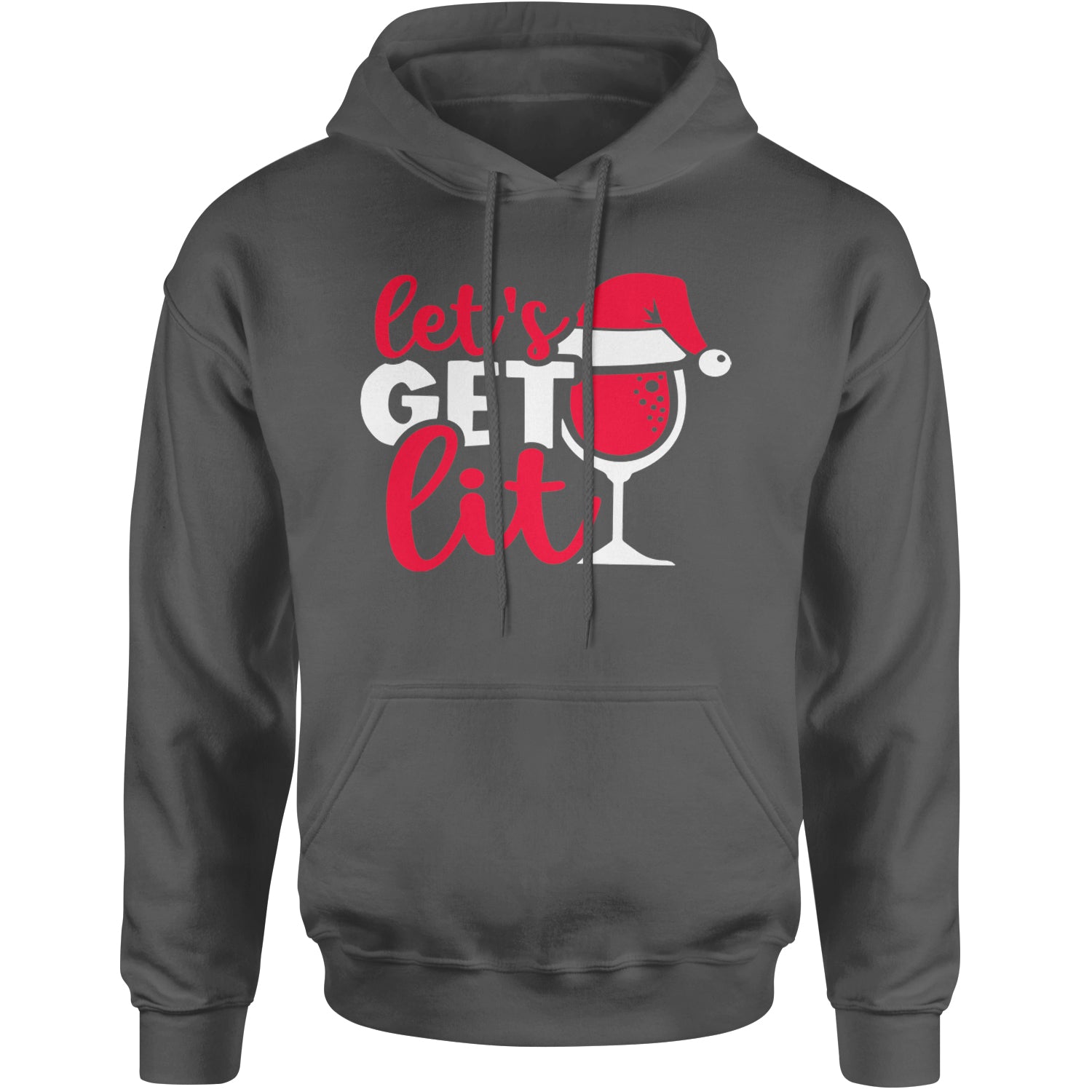 Let’s Get Lit Adult Hoodie Sweatshirt Black