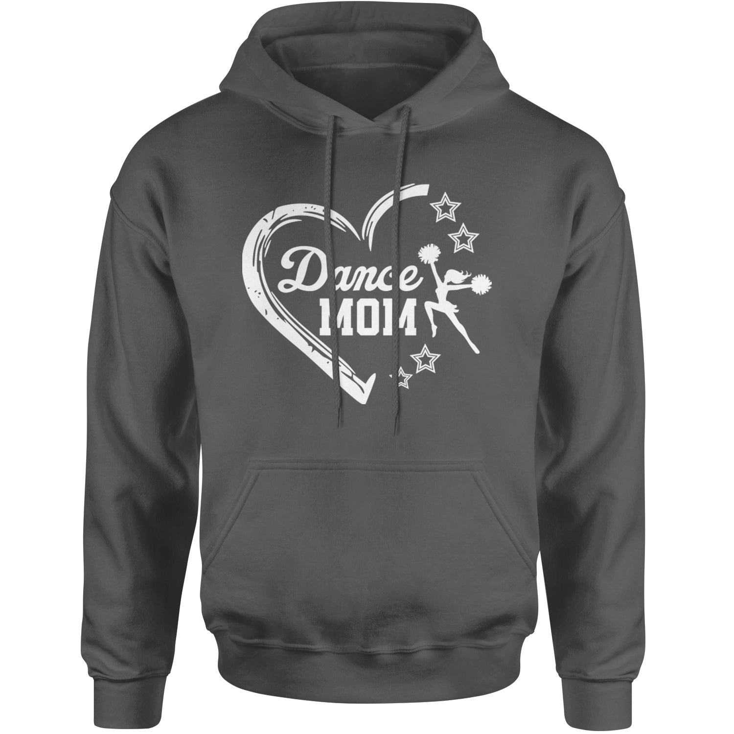 Heart Dance Mom Love Adult Hoodie Sweatshirt Black