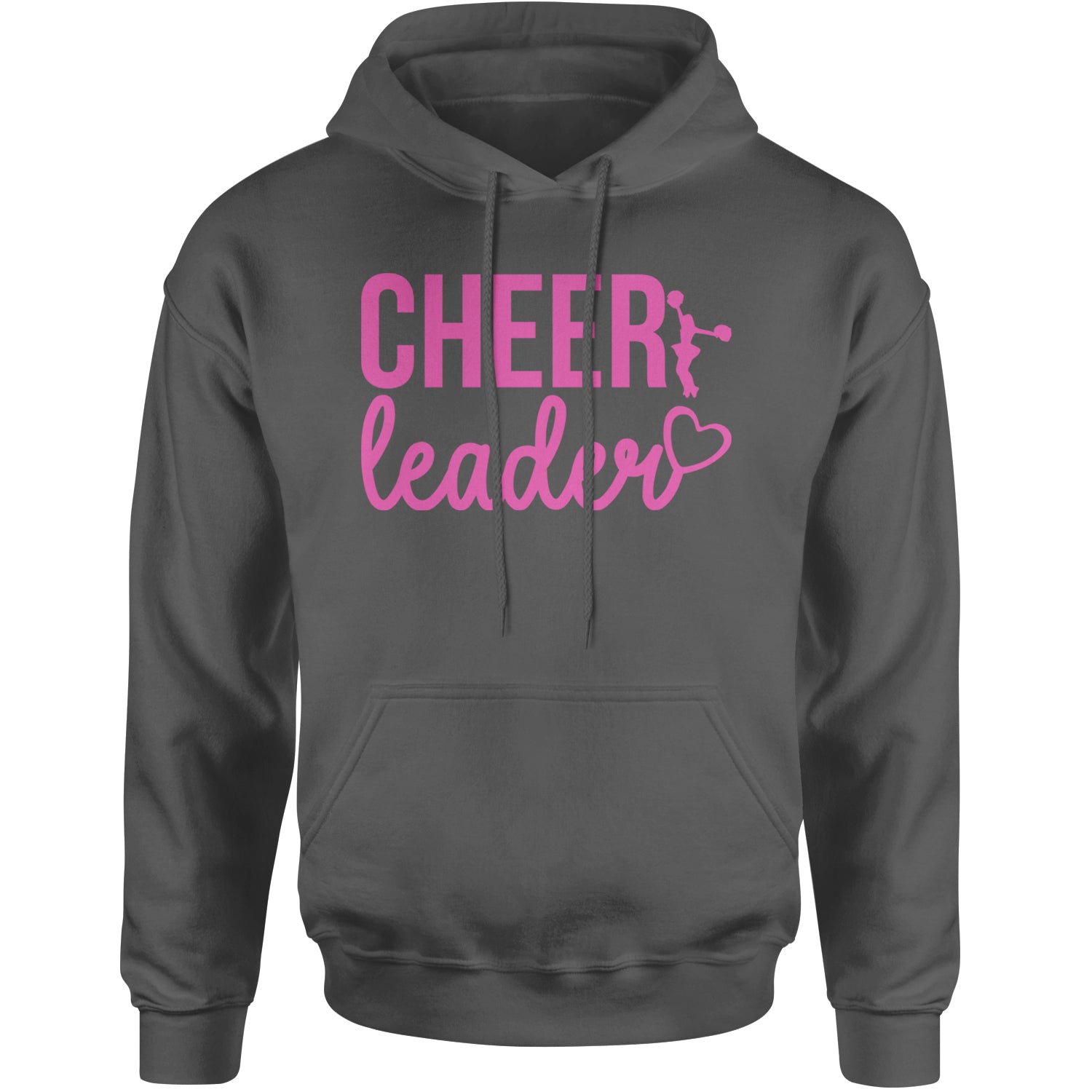 Cheerleader Heart Love Adult Hoodie Sweatshirt Black