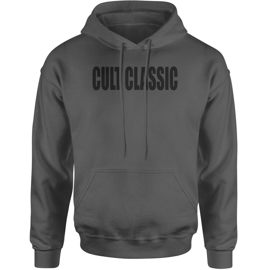 Cult Classic Pop Music Club Adult Hoodie Sweatshirt Charcoal Grey