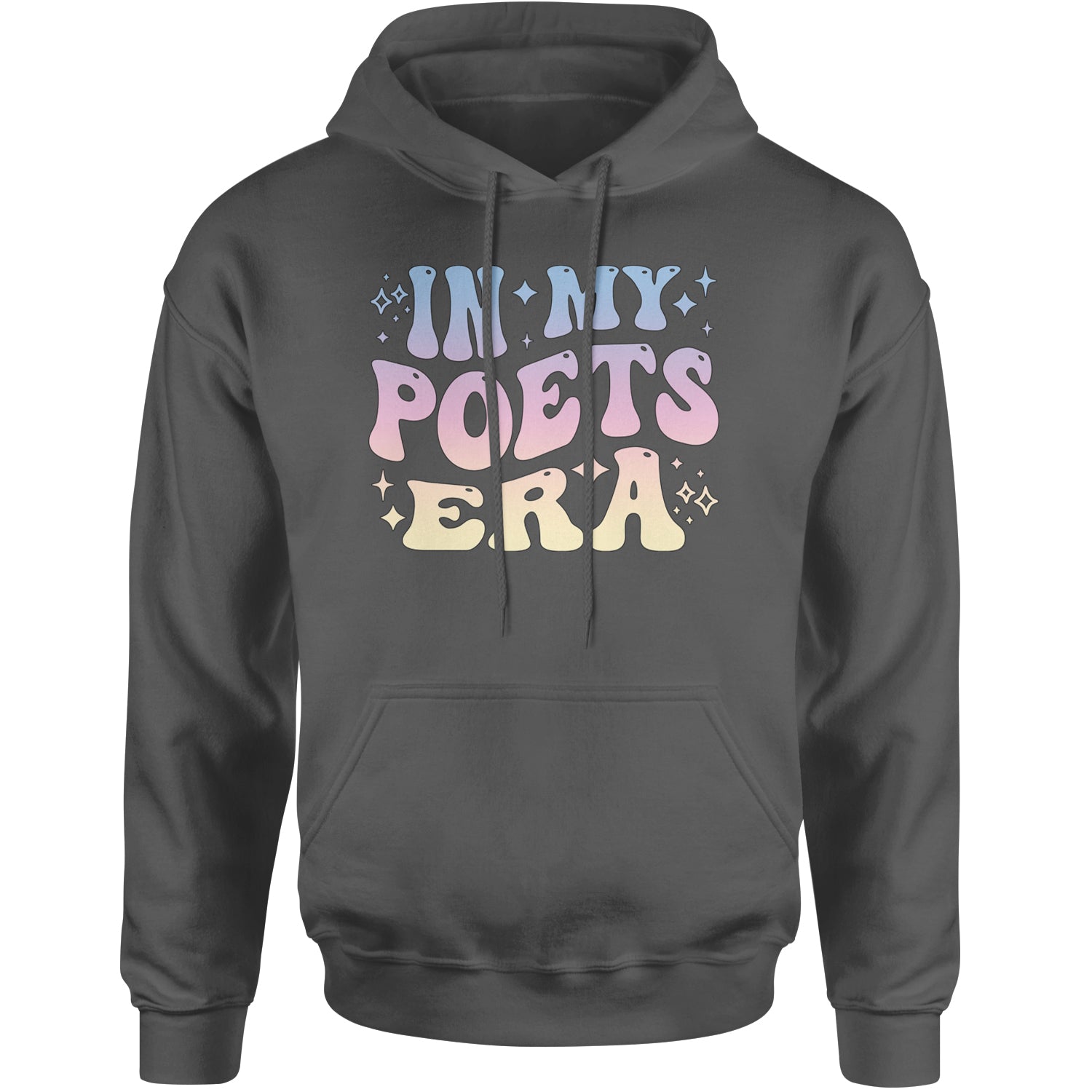 In My Poet Era Tie Dye TTPD Music Adult Hoodie Sweatshirt Charcoal Grey