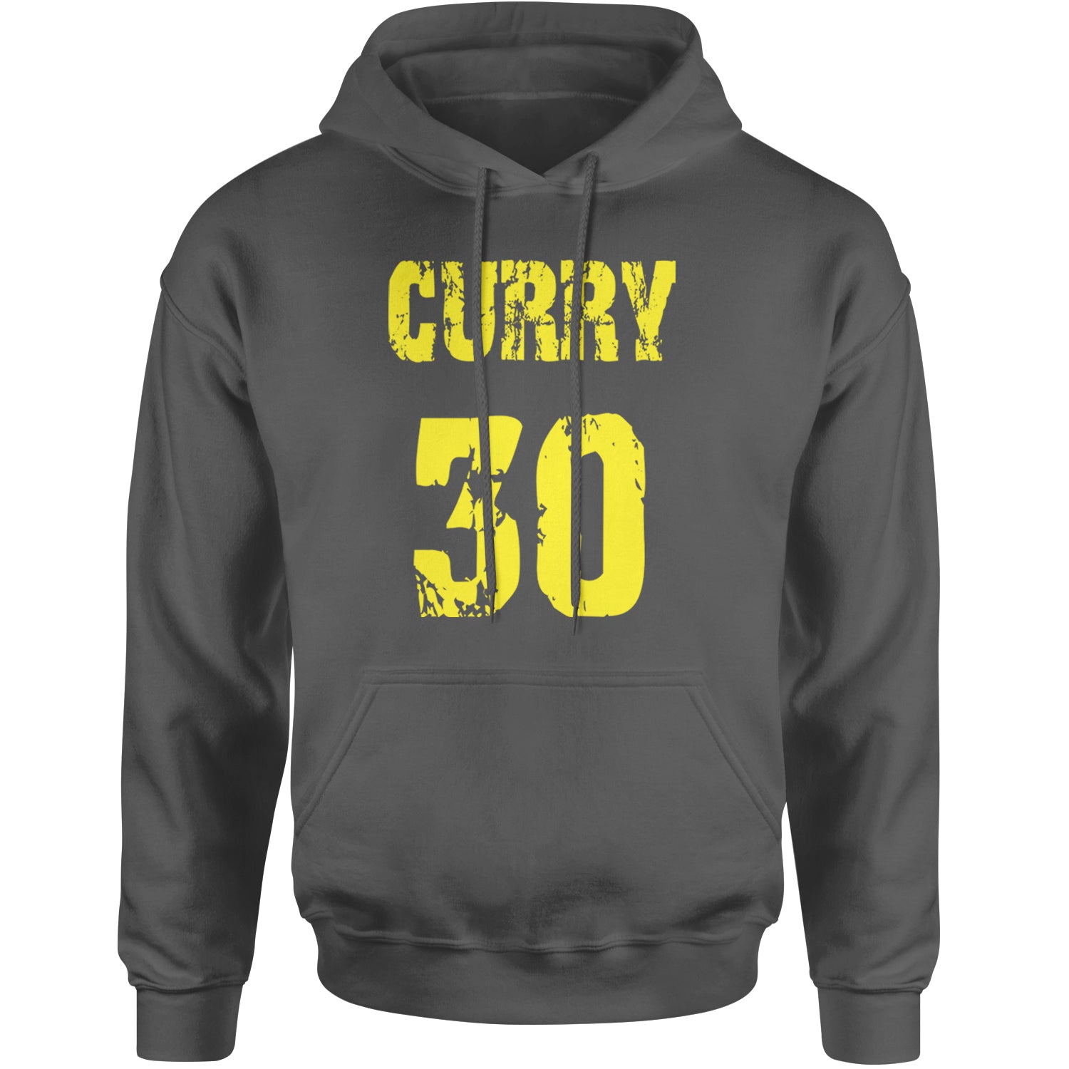 Curry #30 Adult Hoodie Sweatshirt Charcoal Grey