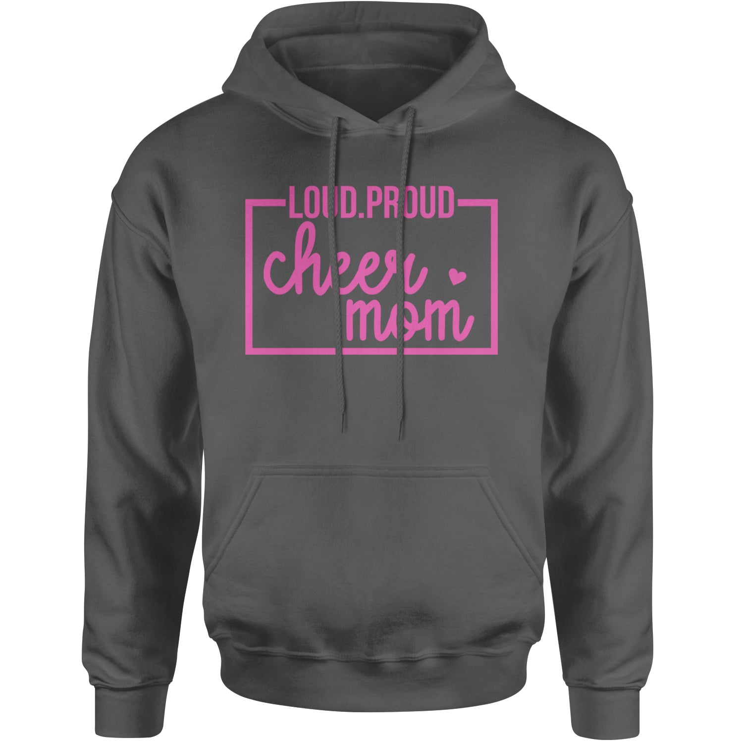 Loud Proud Cheerleader Mom Adult Hoodie Sweatshirt Black