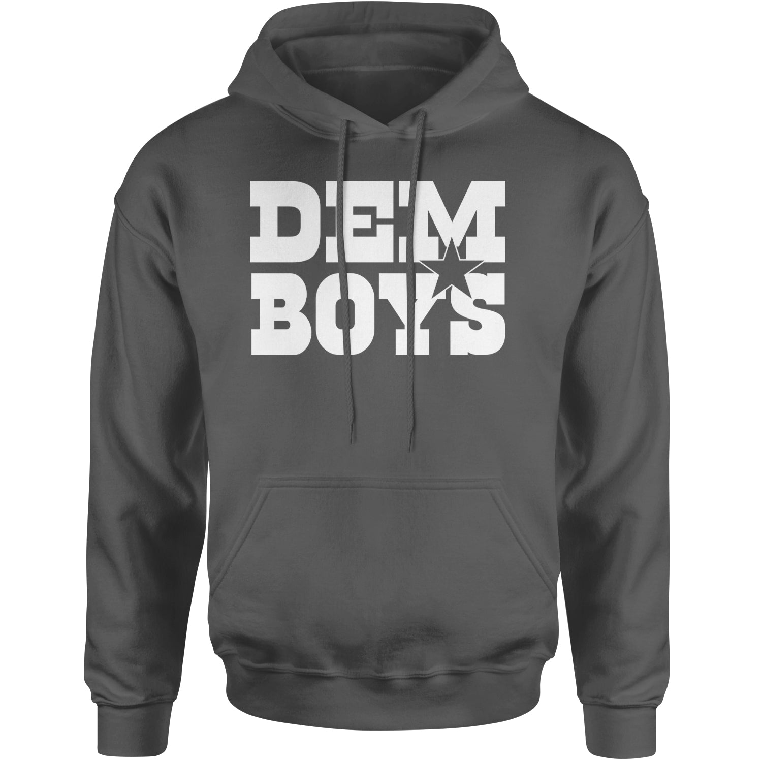 Dem Boys Dallas Football Adult Hoodie Sweatshirt Charcoal Grey