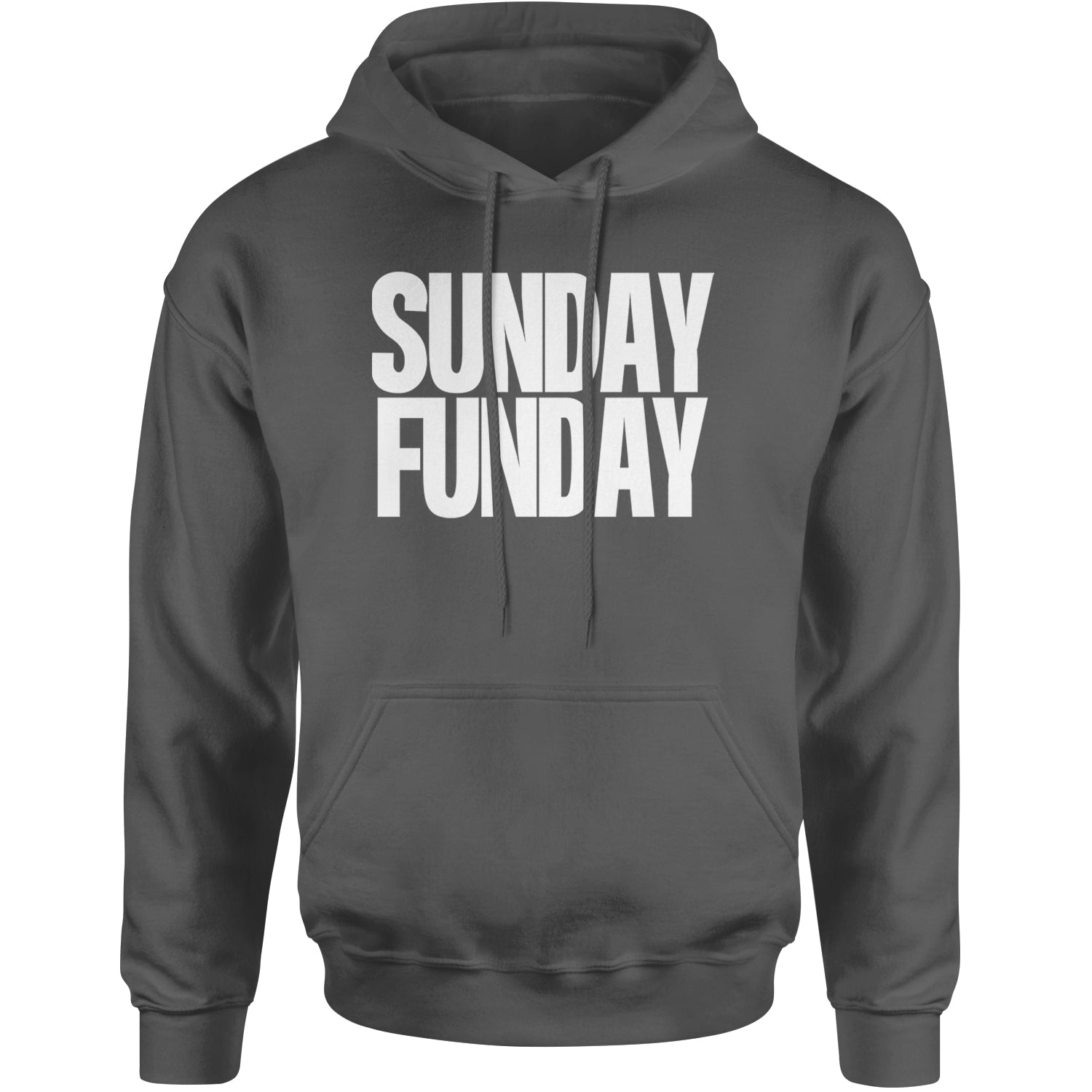 Sunday Funday  Adult Hoodie Sweatshirt Black