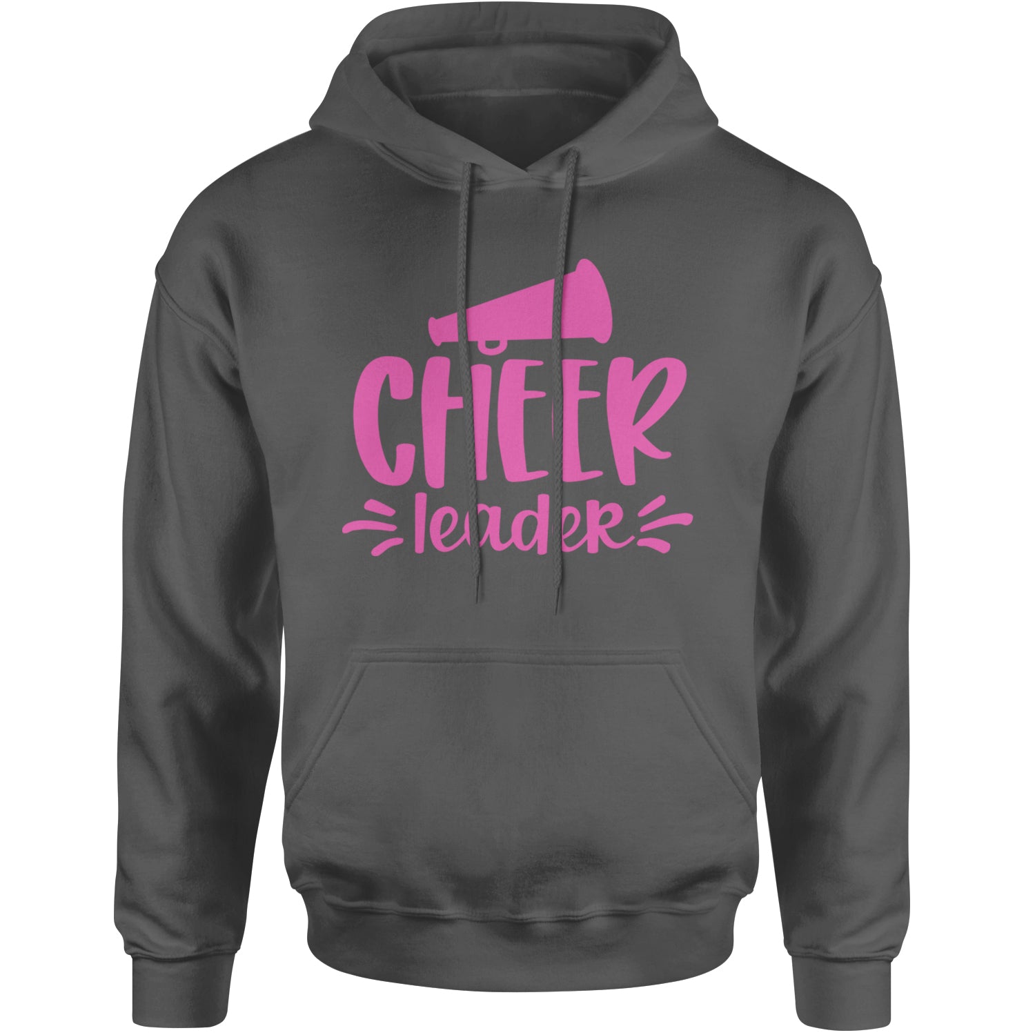 Cheerleader Bullhorn Adult Hoodie Sweatshirt Black