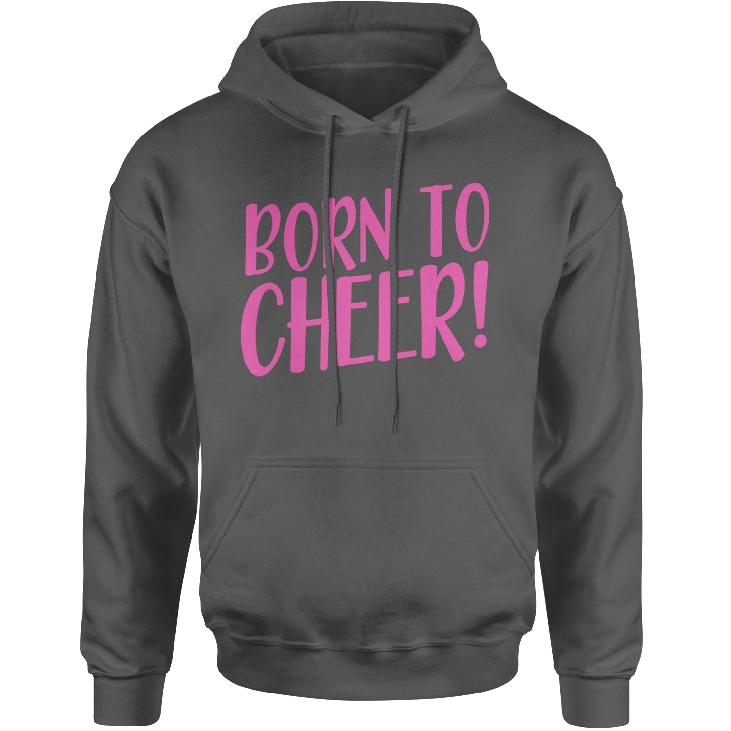 Born To Cheer Adult Hoodie Sweatshirt Black