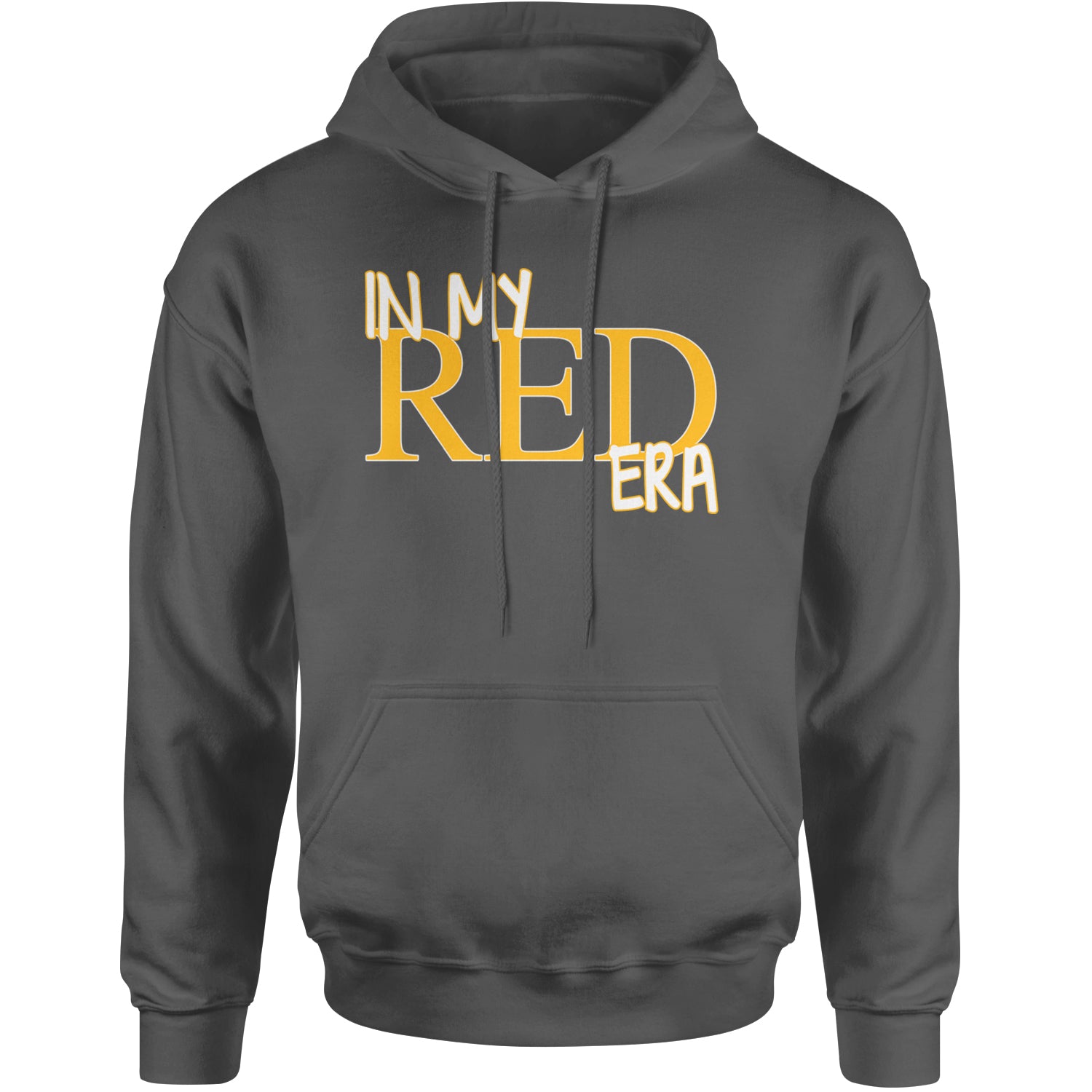 In My Red Era Kansas City Adult Hoodie Sweatshirt Charcoal Grey