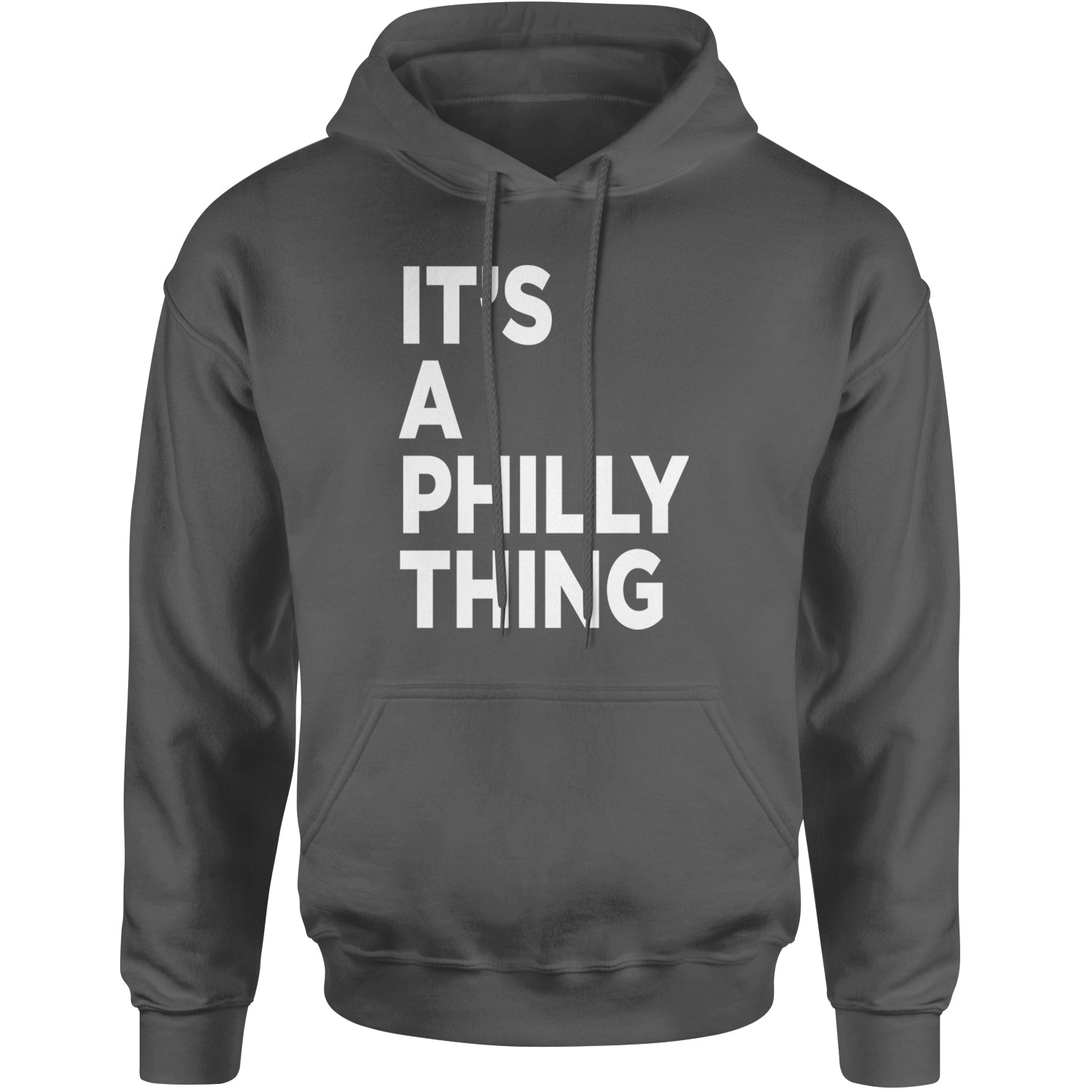 PHILLY It's A Philly Thing Adult Hoodie Sweatshirt Charcoal Grey