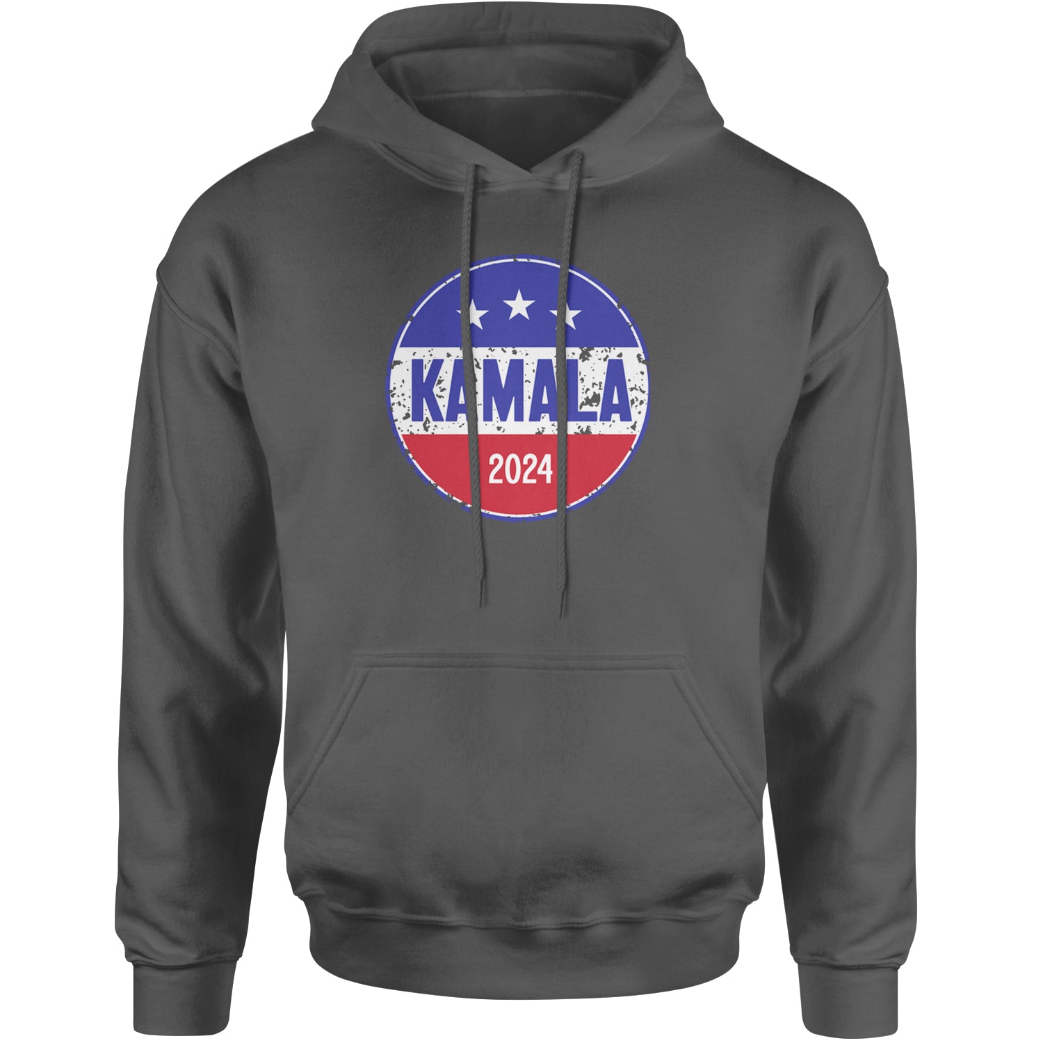 Kamala Badge 2024 - Kamala Harris For President 2024 Adult Hoodie Sweatshirt Charcoal Grey