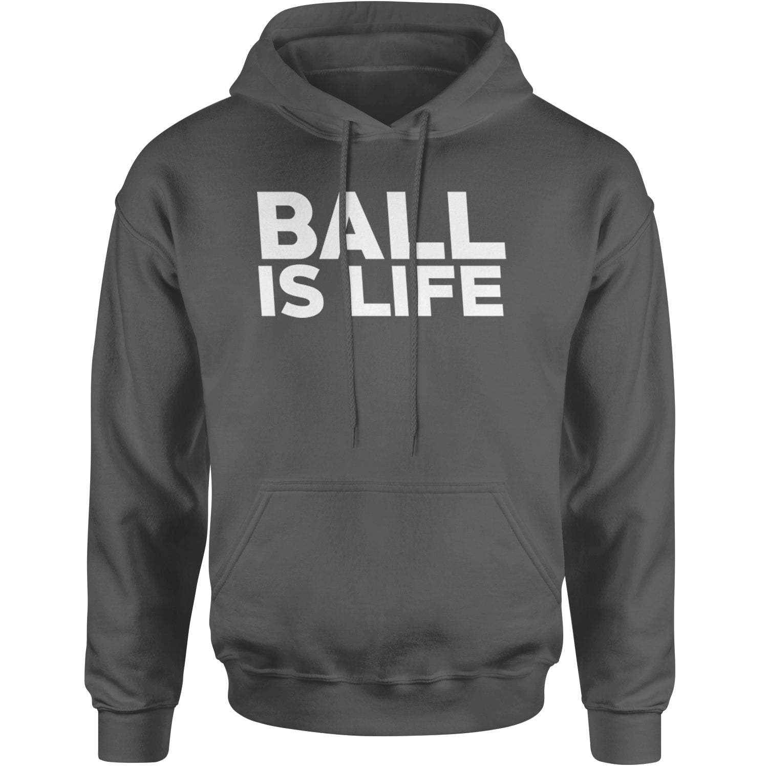 Ball Is Life Sports Enthusiasts Adult Hoodie Sweatshirt Black