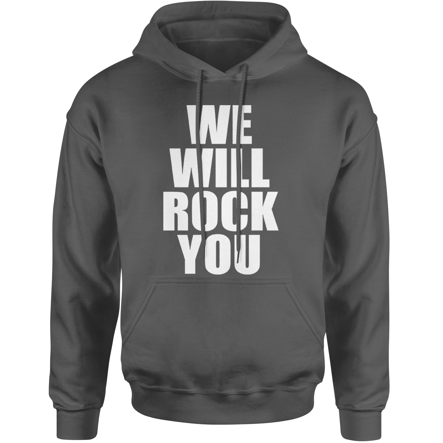 We Will Rock You Adult Hoodie Sweatshirt Black