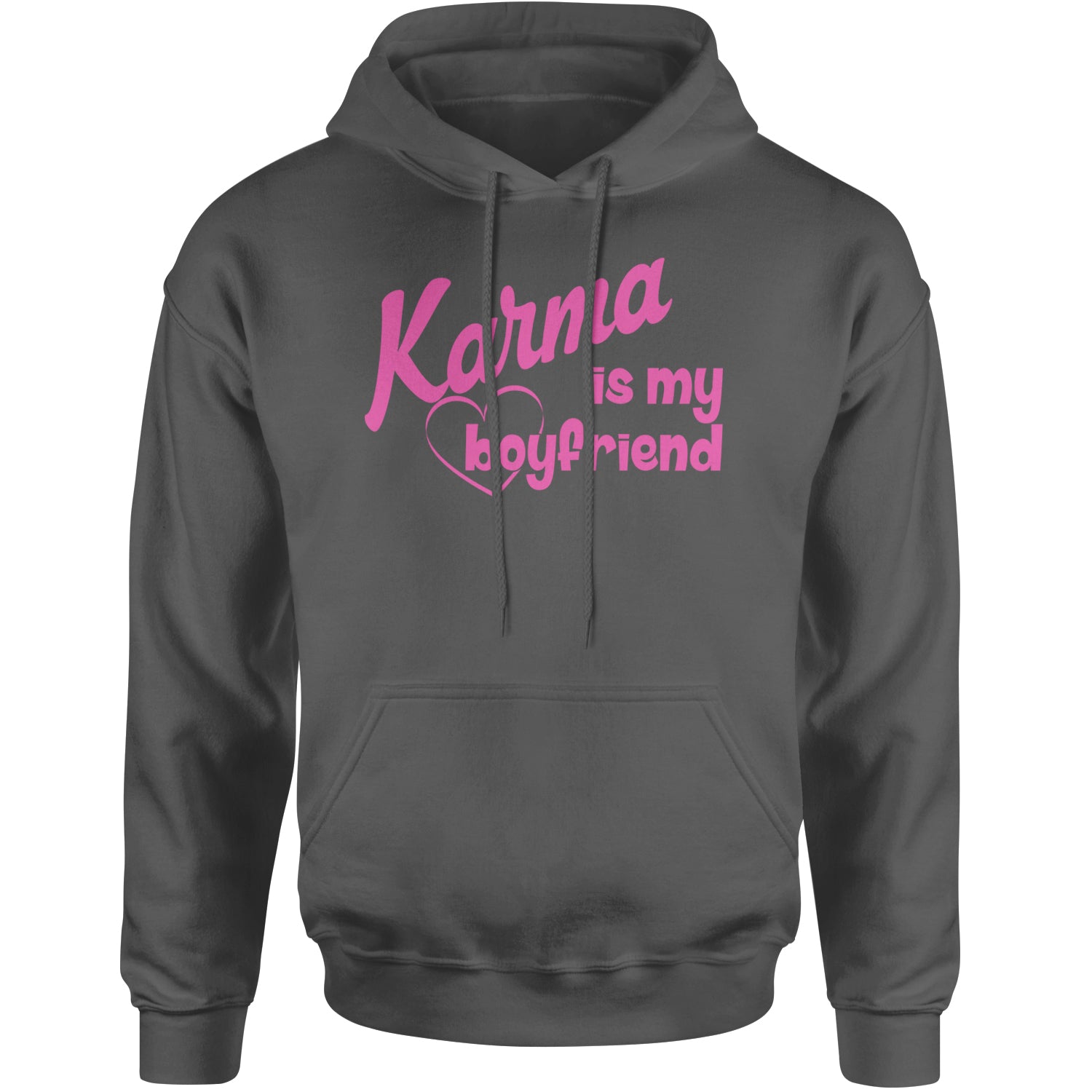 Karma Is My Boyfriend Midnight Eras  Adult Hoodie Sweatshirt Charcoal Grey