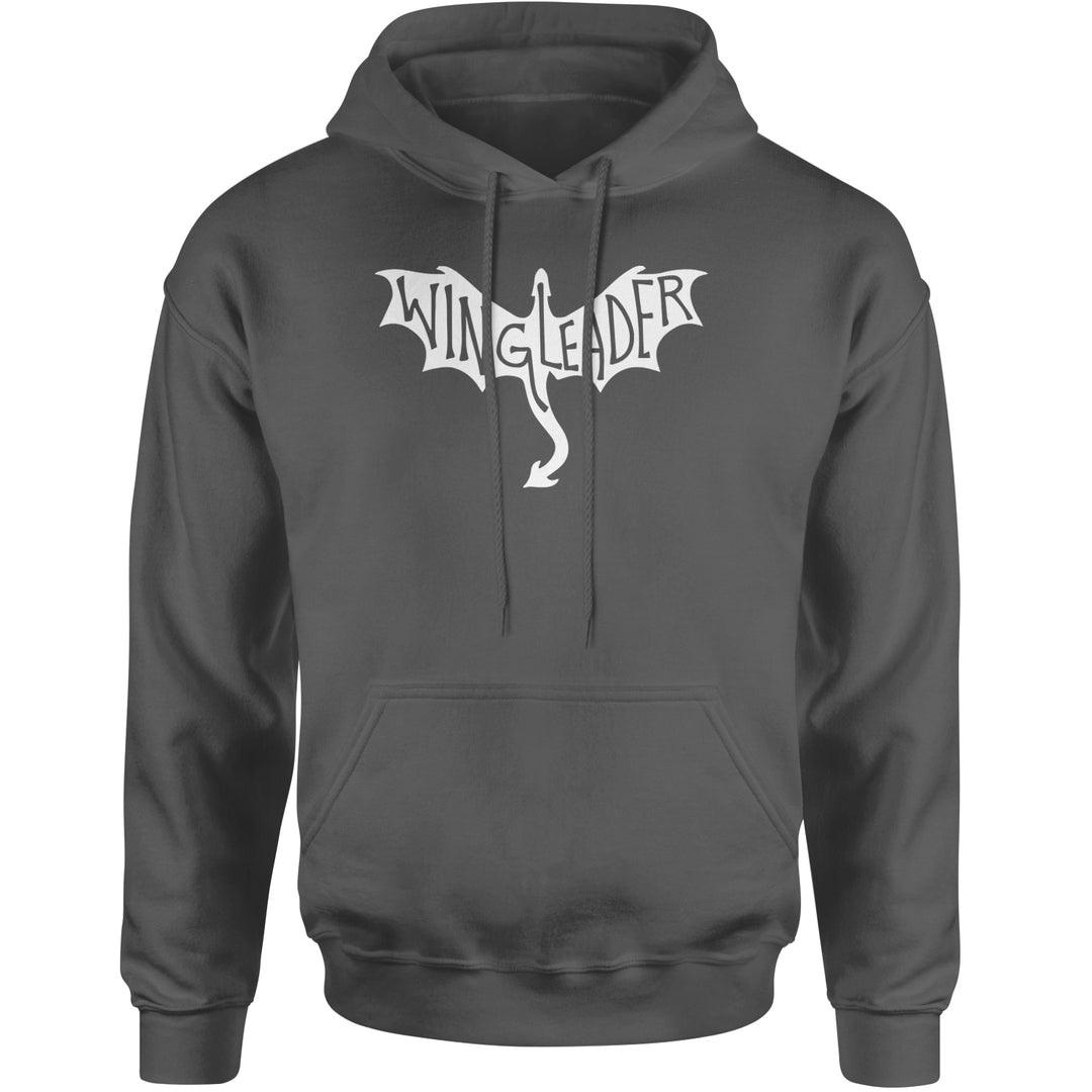 Wingleader Basgiath War College Adult Hoodie Sweatshirt Charcoal Grey