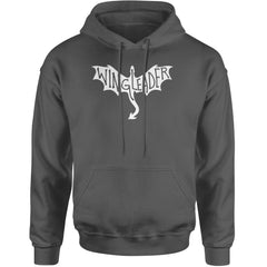 Wingleader Basgiath War College Adult Hoodie Sweatshirt Charcoal Grey