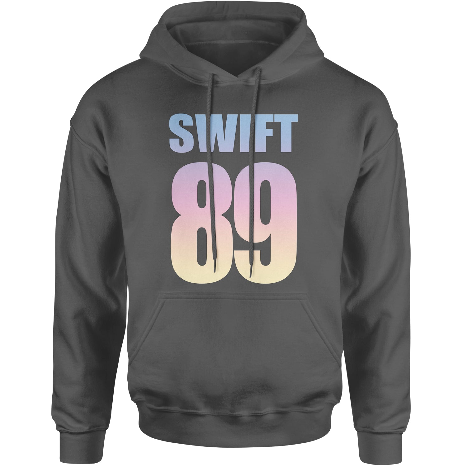 Lover Era Swift 89 Birth Year Music Fan TTPD Adult Hoodie Sweatshirt Charcoal Grey