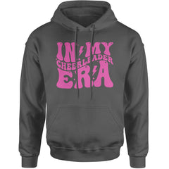 In My Cheerleader Era Adult Hoodie Sweatshirt Charcoal Grey
