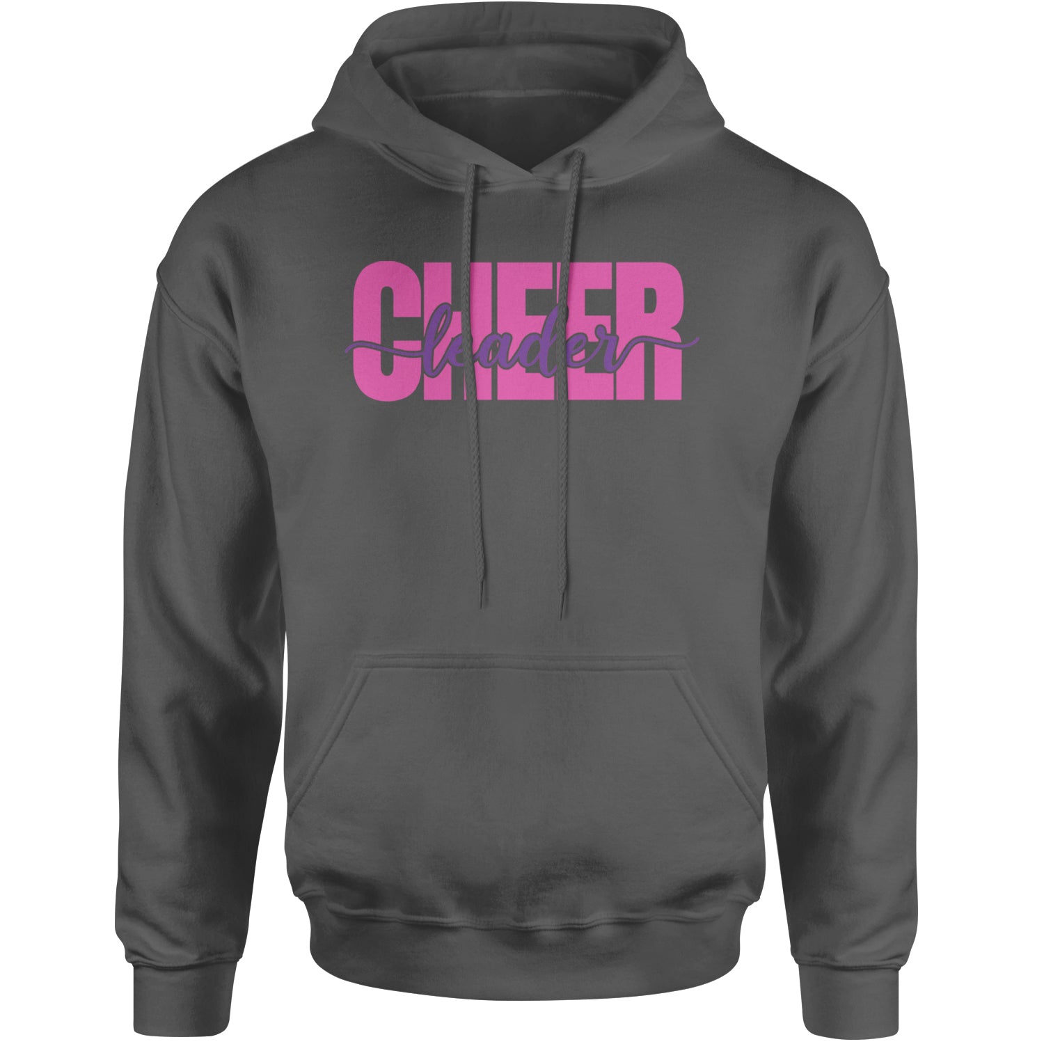 Cheerleader with Scripted Flair Adult Hoodie Sweatshirt Black