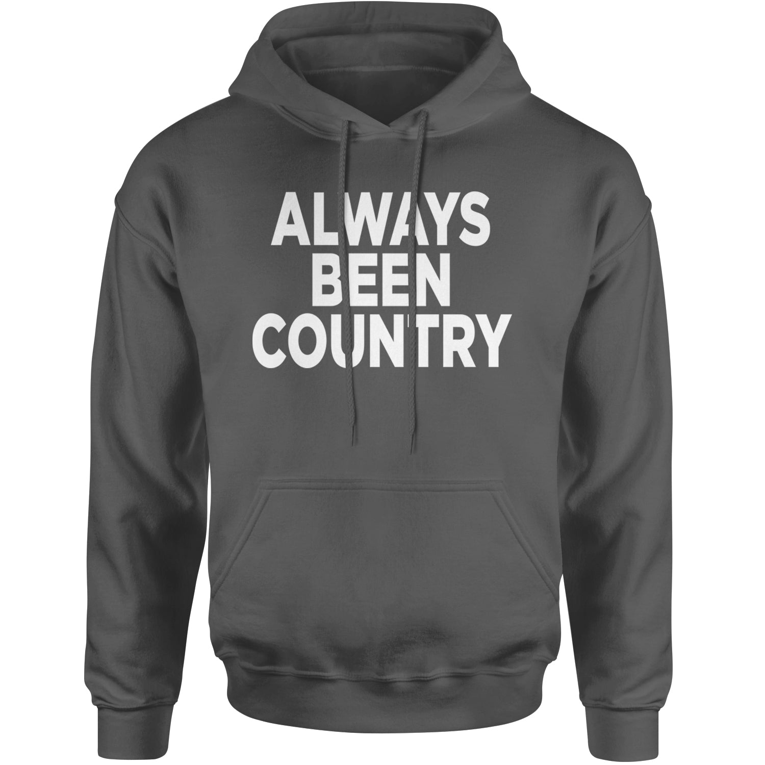 Always Been Country Music Adult Hoodie Sweatshirt Black