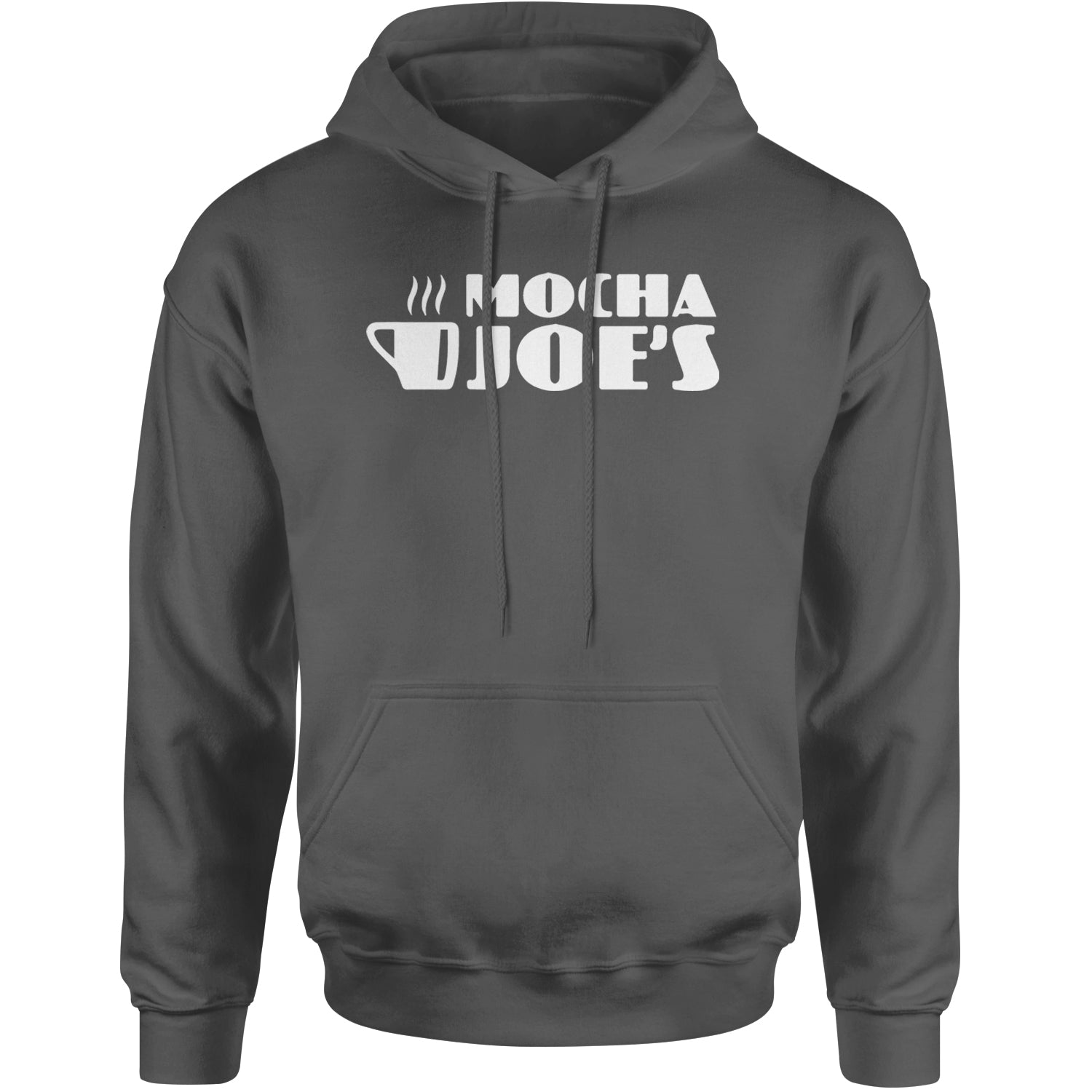 Mocha Joe's Enthusiastic Coffee Adult Hoodie Sweatshirt Black