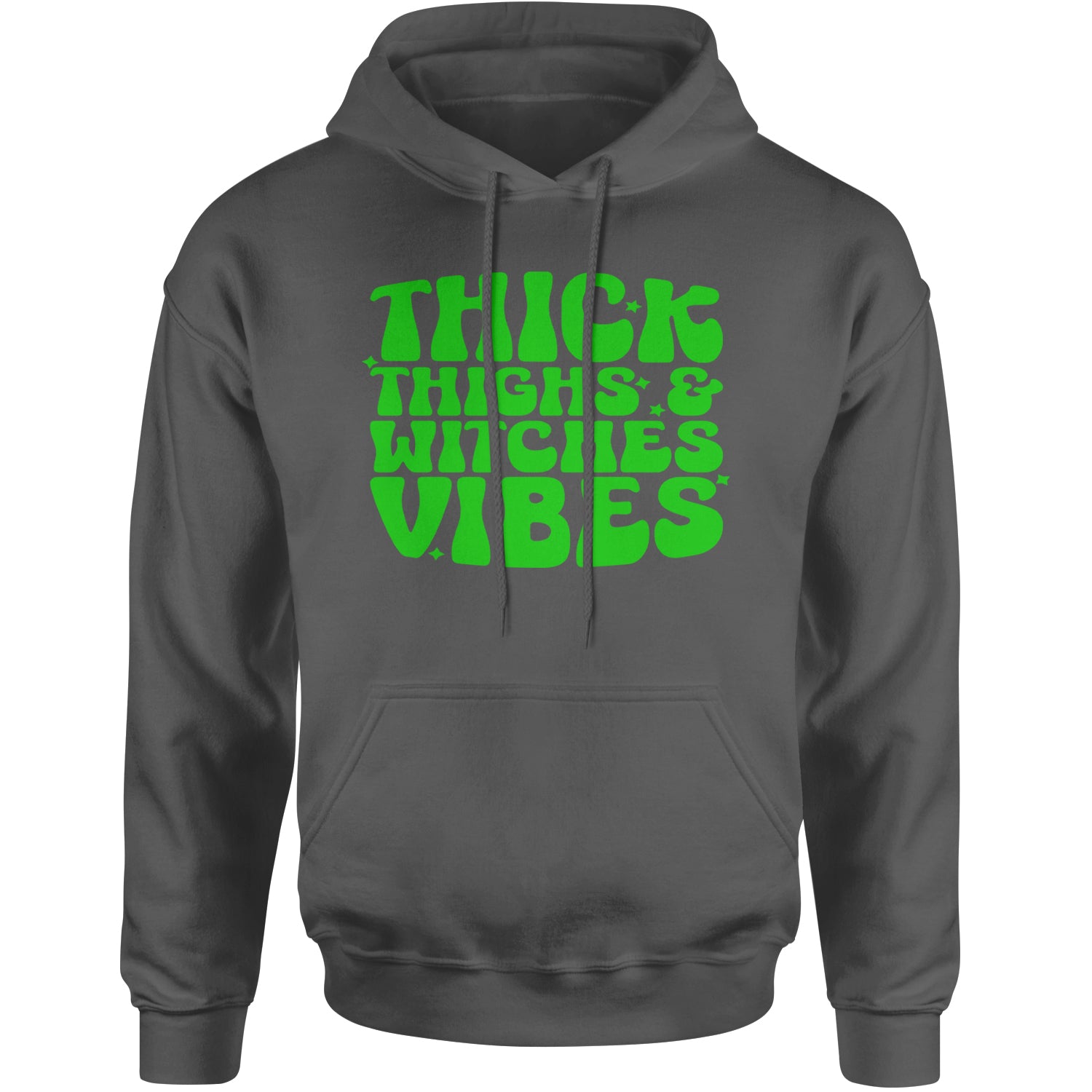 Thick Thighs And Witches Vibes Adult Hoodie Sweatshirt Black