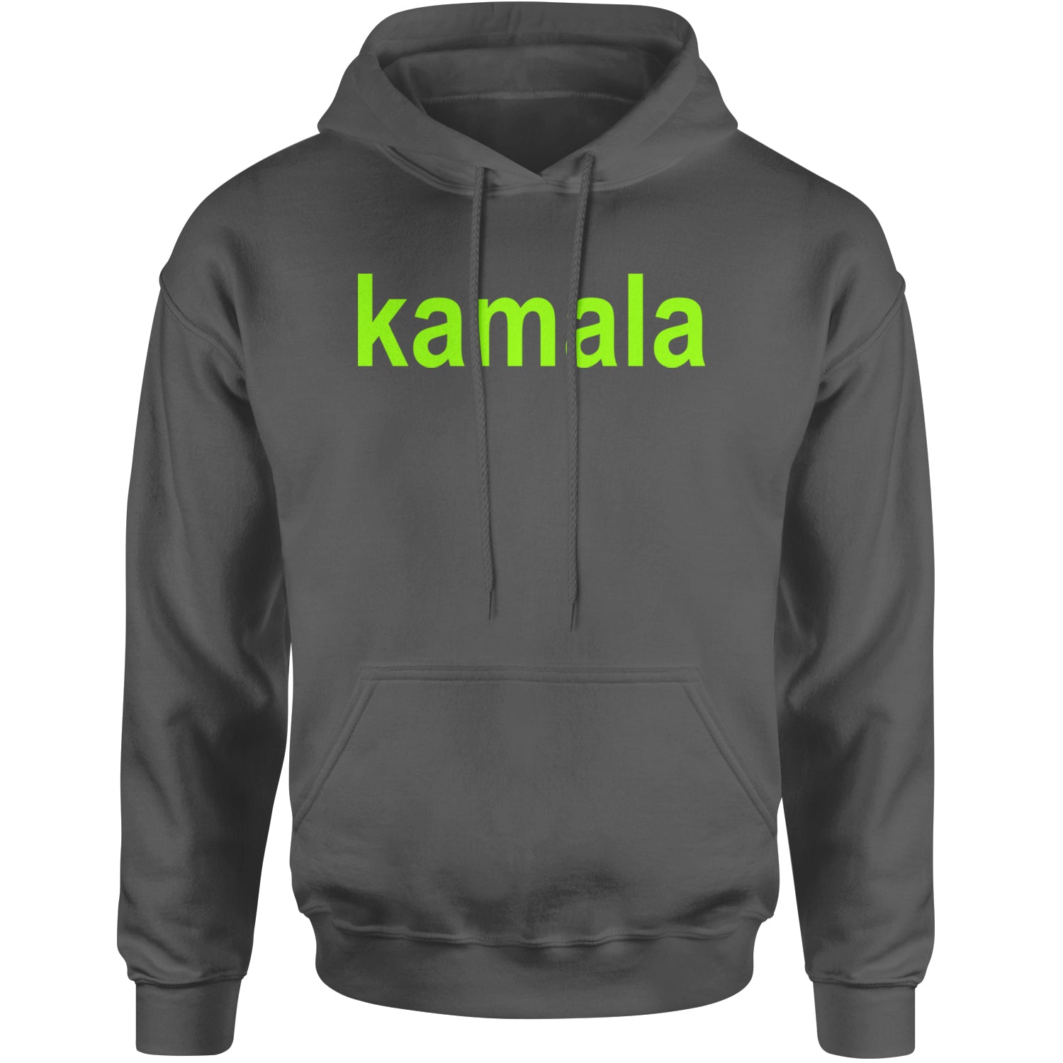 Kamala Bright Green Brat Coconut Tree Adult Hoodie Sweatshirt Black