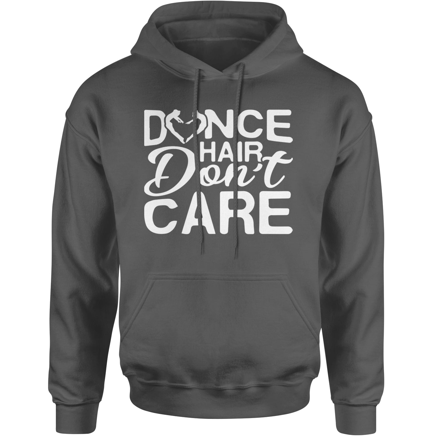 Dance Hair Don't Care Adult Hoodie Sweatshirt Black