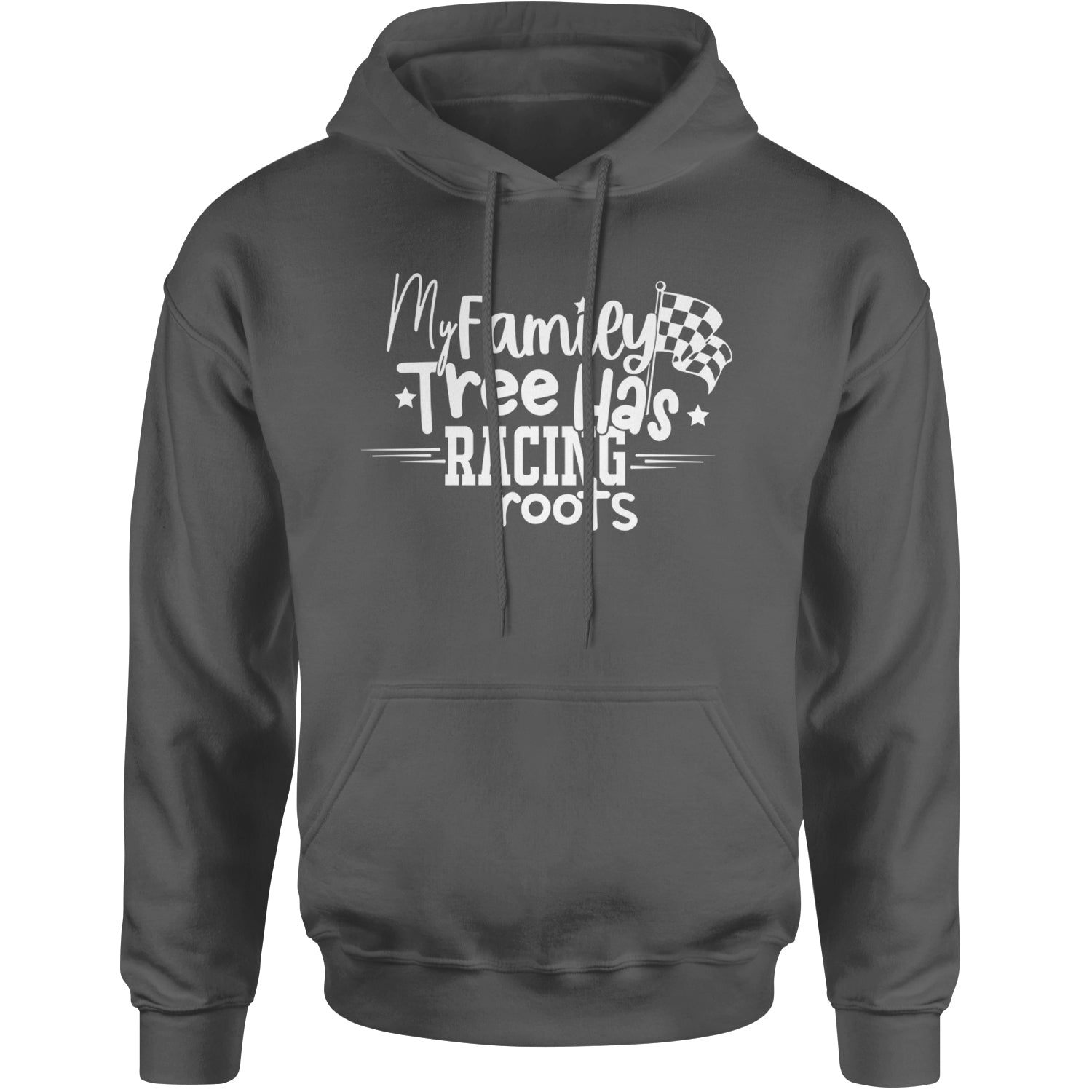 My Family Tree Has Racing Roots Adult Hoodie Sweatshirt Black