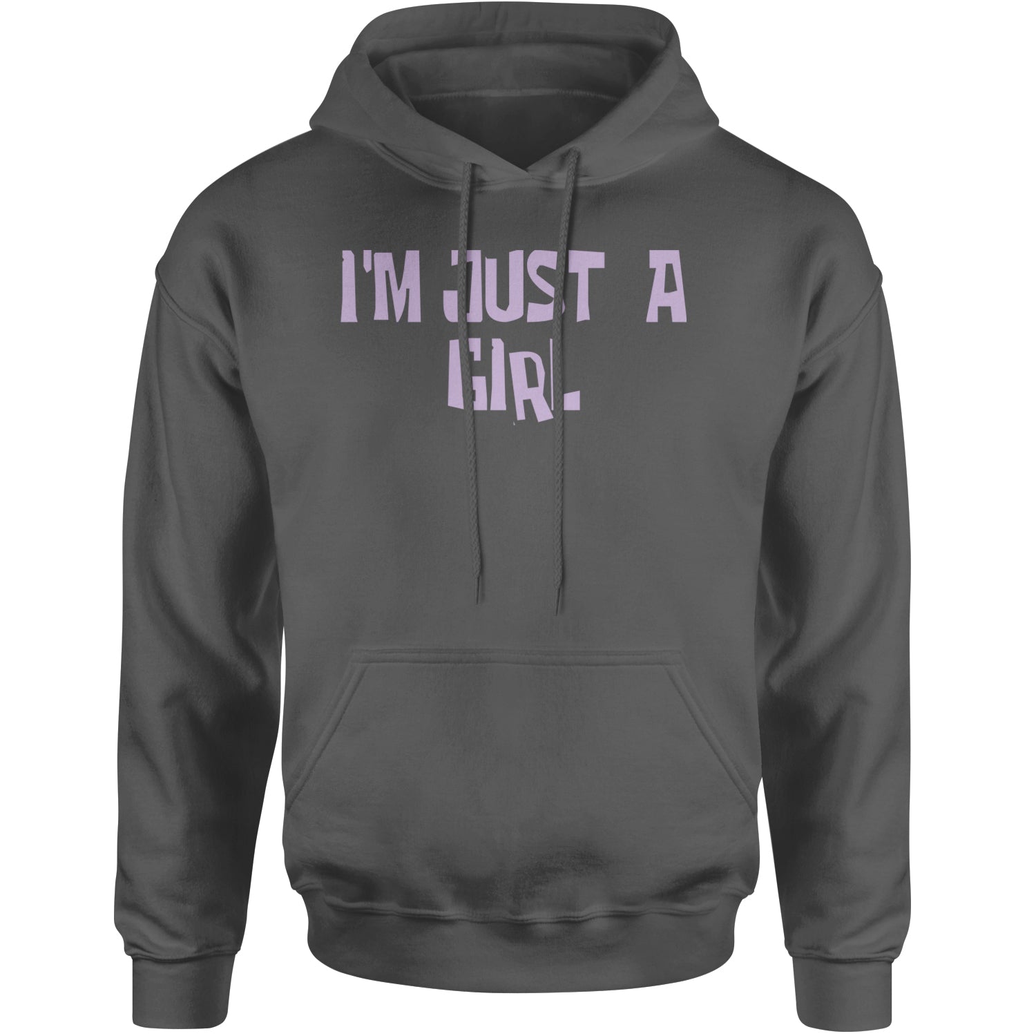 I'm Just A Girl Guts Music Adult Hoodie Sweatshirt Charcoal Grey