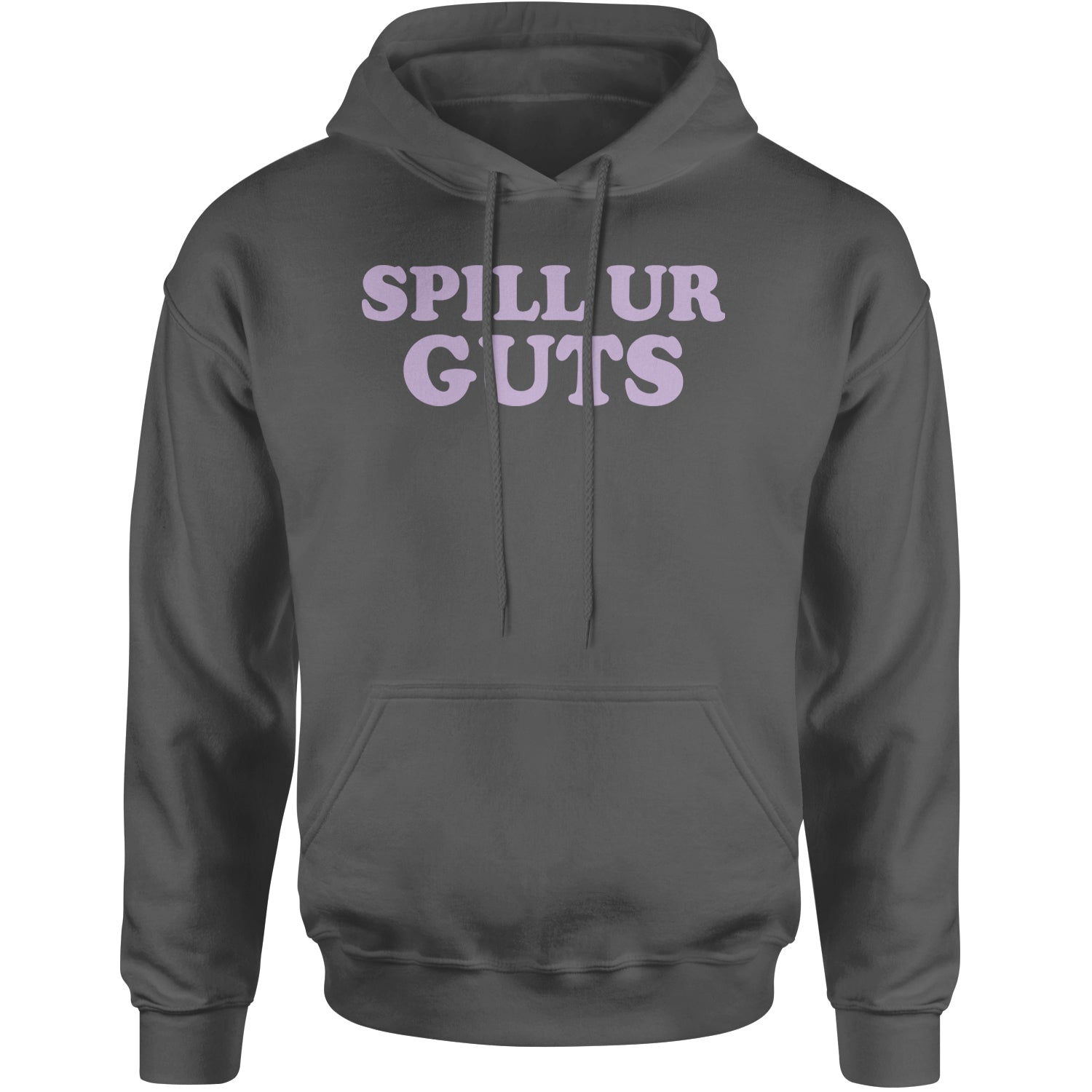 Spill Ur Guts Music Adult Hoodie Sweatshirt Charcoal Grey