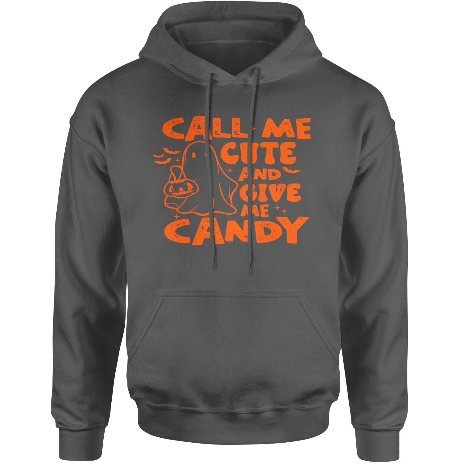 Call Me Cute And Give Me Candy Adult Hoodie Sweatshirt Black