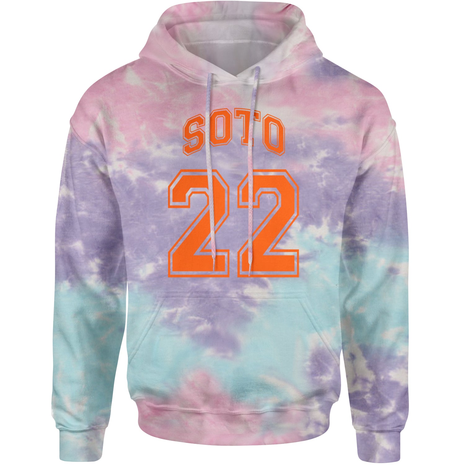 Soto Number 22 Adult Hoodie Sweatshirt Cotton Candy