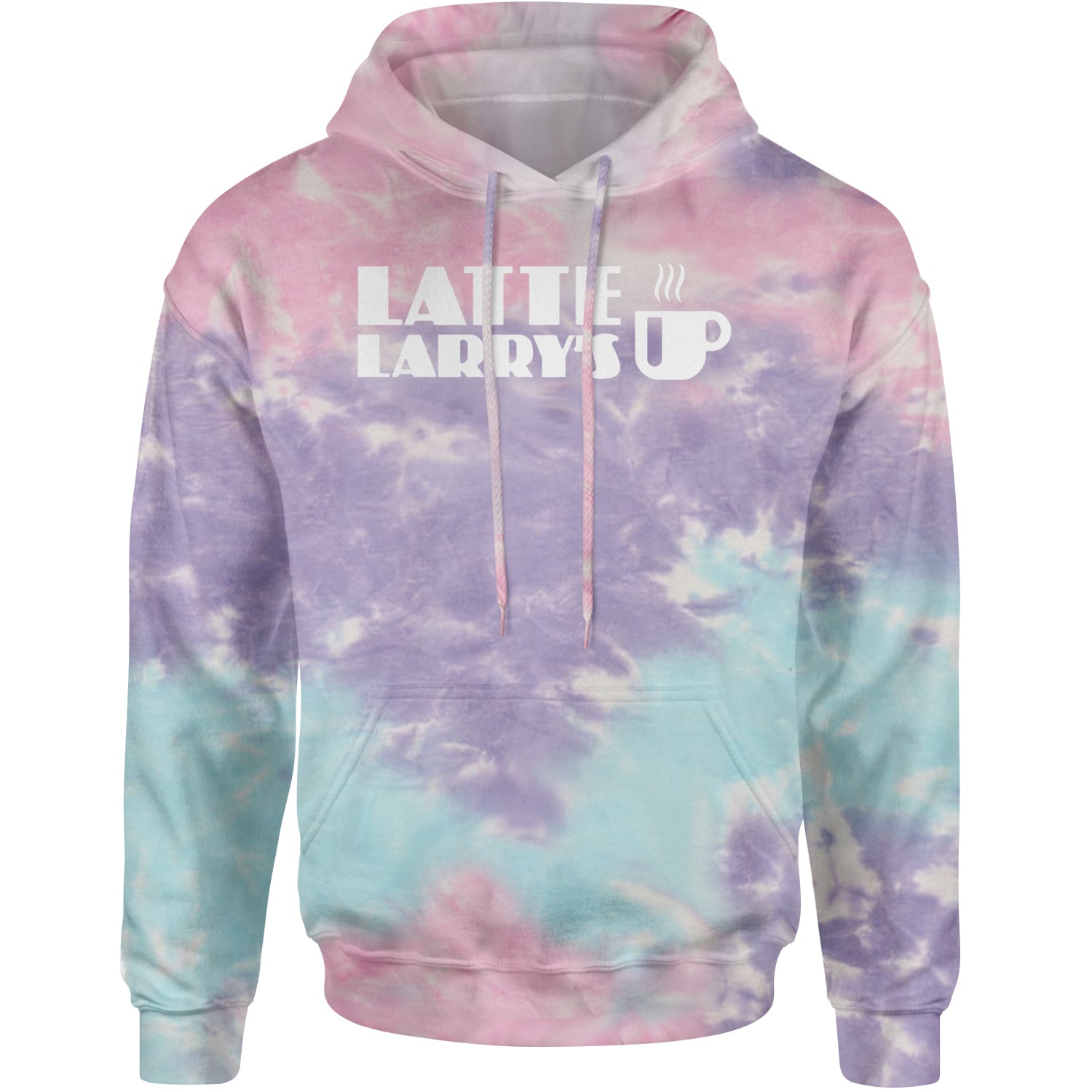 Latte Larry's Enthusiastic Coffee Adult Hoodie Sweatshirt Cotton Candy