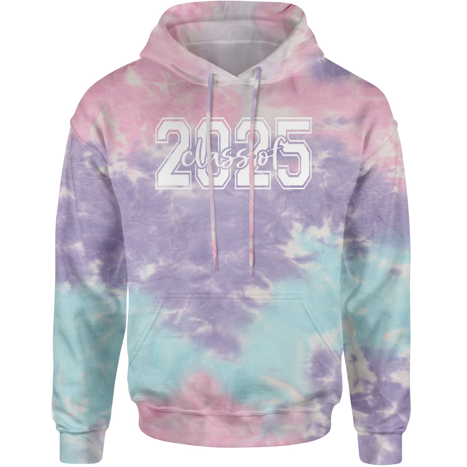 Class Of 2025 Graduation Adult Hoodie Sweatshirt Cotton Candy