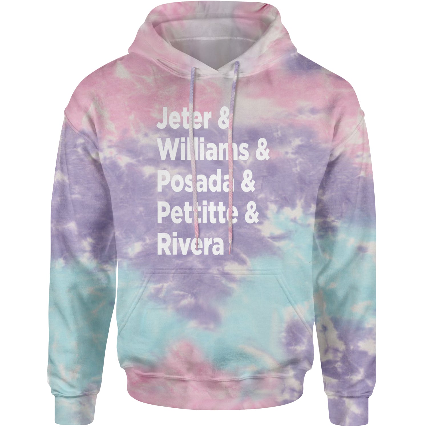 Jeter & Williams & Posada & Pettitte & Rivera Adult Hoodie Sweatshirt Cotton Candy